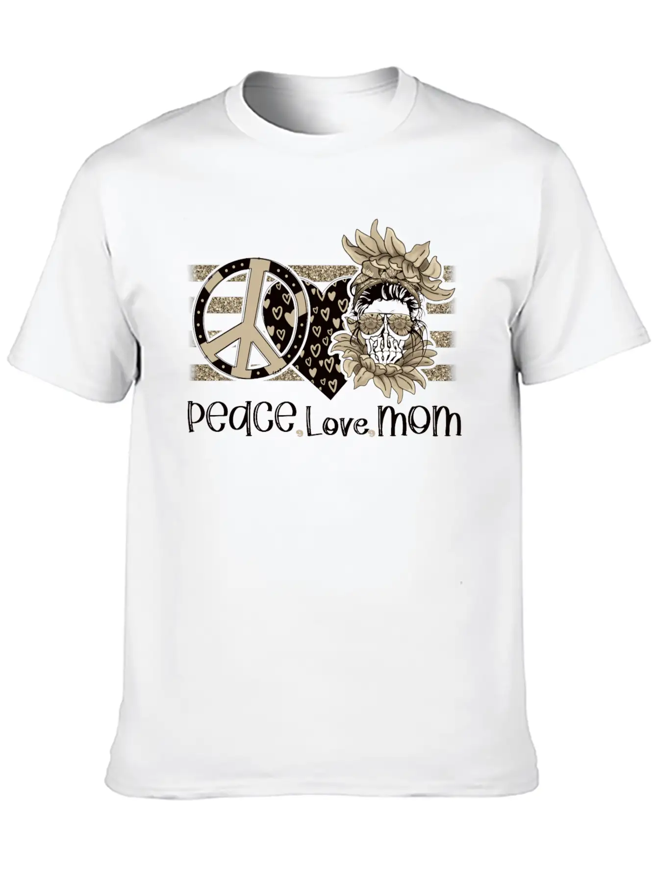 Peace Love Mom, Peace Love Momlife Just A Good Mom Unisex Casual T-Shirt – Clean Design For Daily Comfort