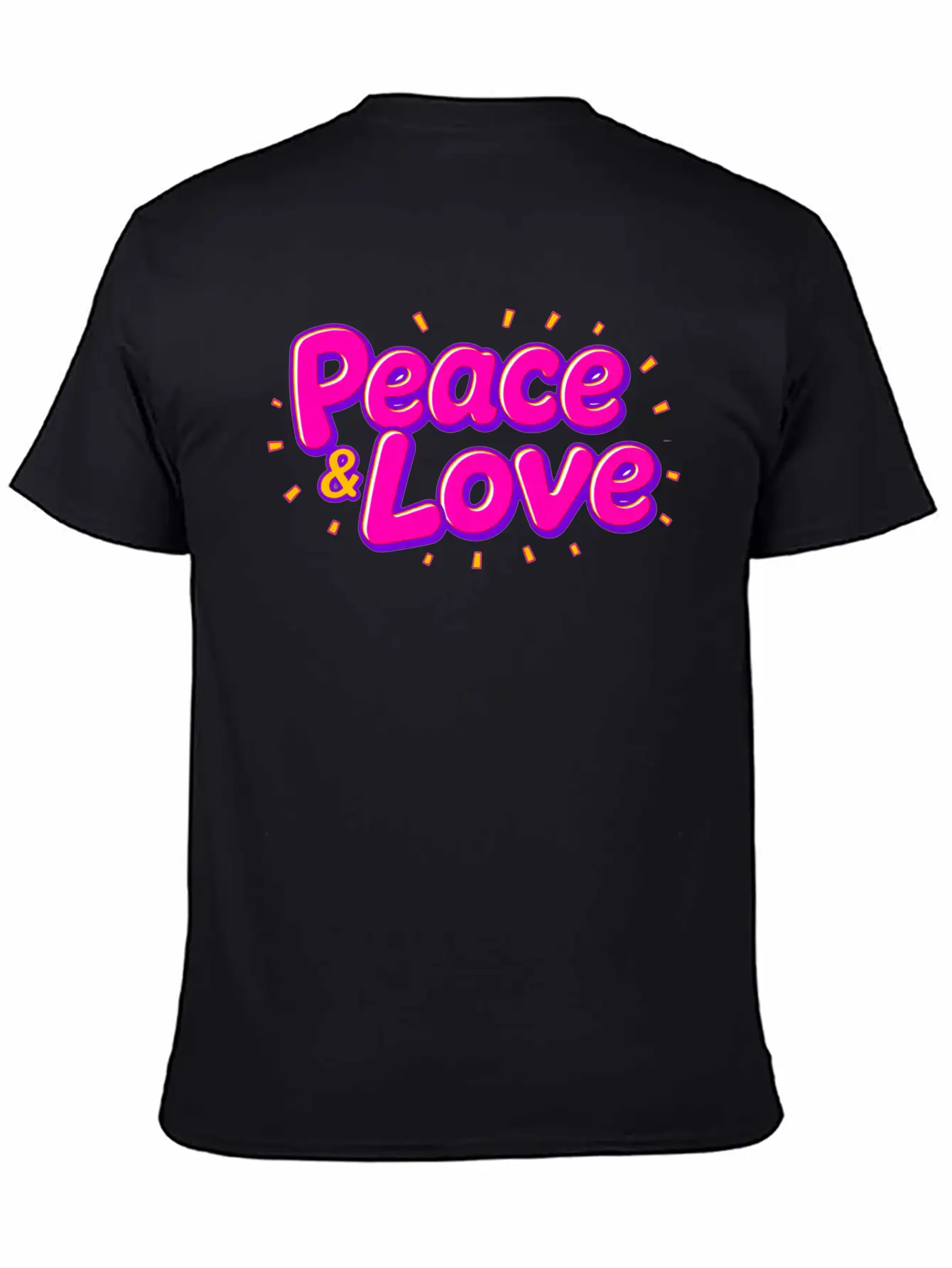 Peace & Love Soft Cotton Short Sleeve Tee – Unisex Wardrobe Staple