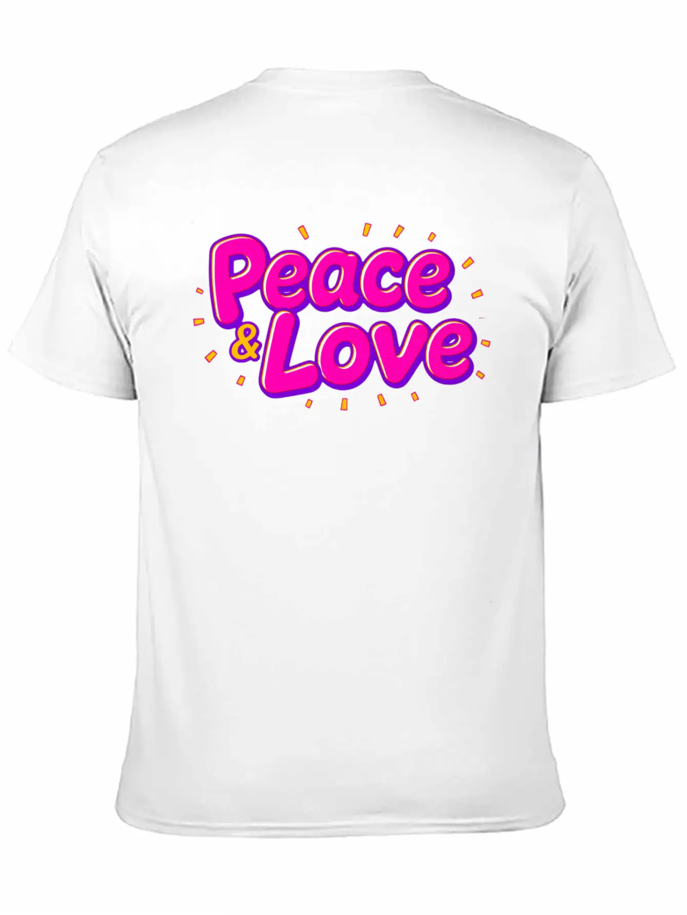 Peace & Love Soft Cotton Short Sleeve Tee – Unisex Wardrobe Staple