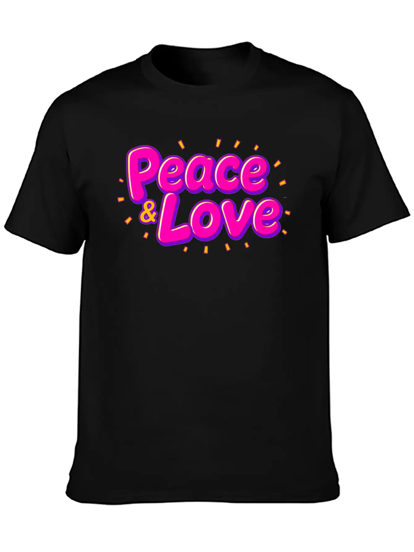 Peace & Love Soft Cotton Short Sleeve Tee – Unisex Wardrobe Staple