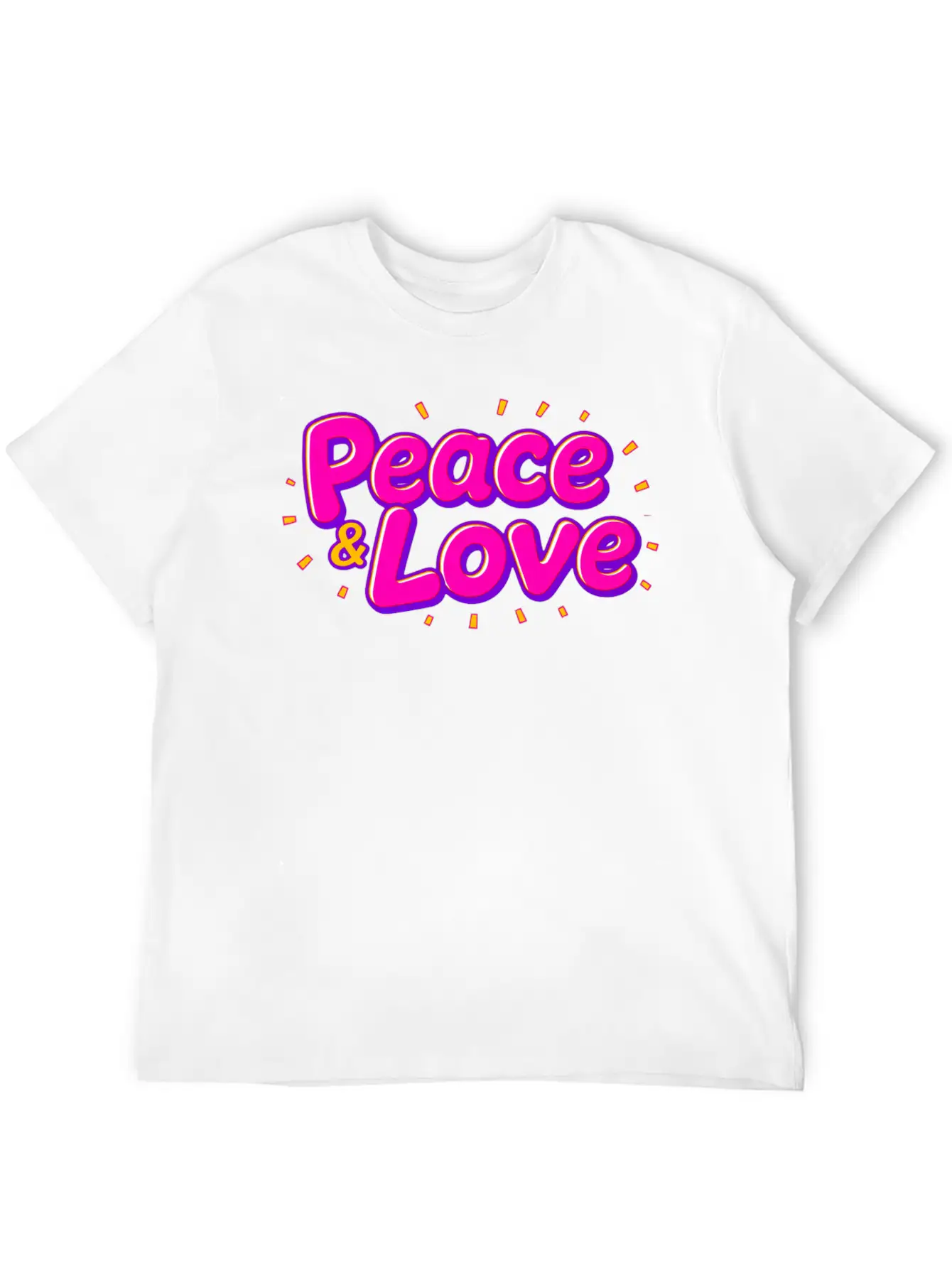 Peace & Love Soft Cotton Short Sleeve Tee – Unisex Wardrobe Staple
