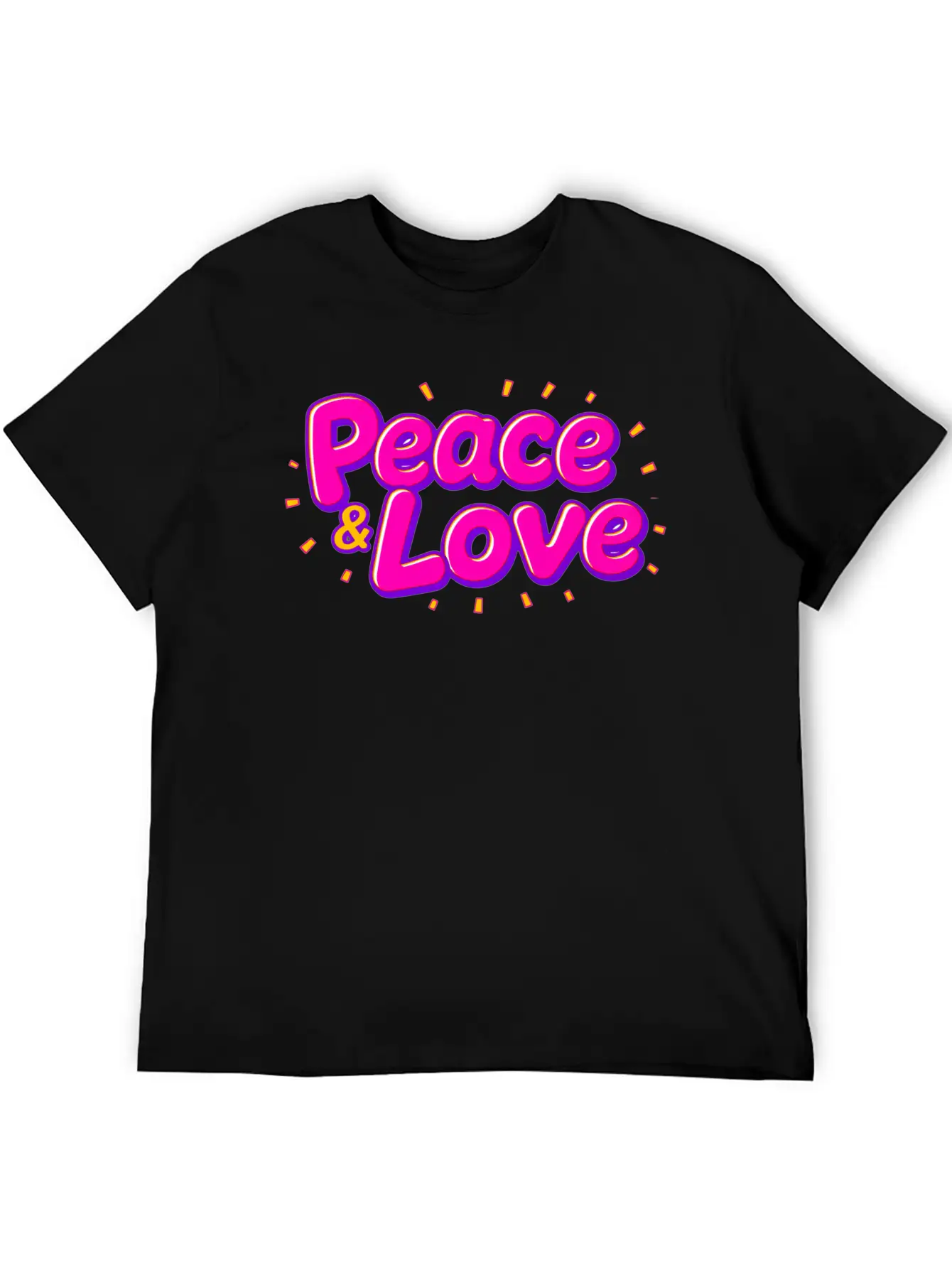 Peace & Love Soft Cotton Short Sleeve Tee – Unisex Wardrobe Staple