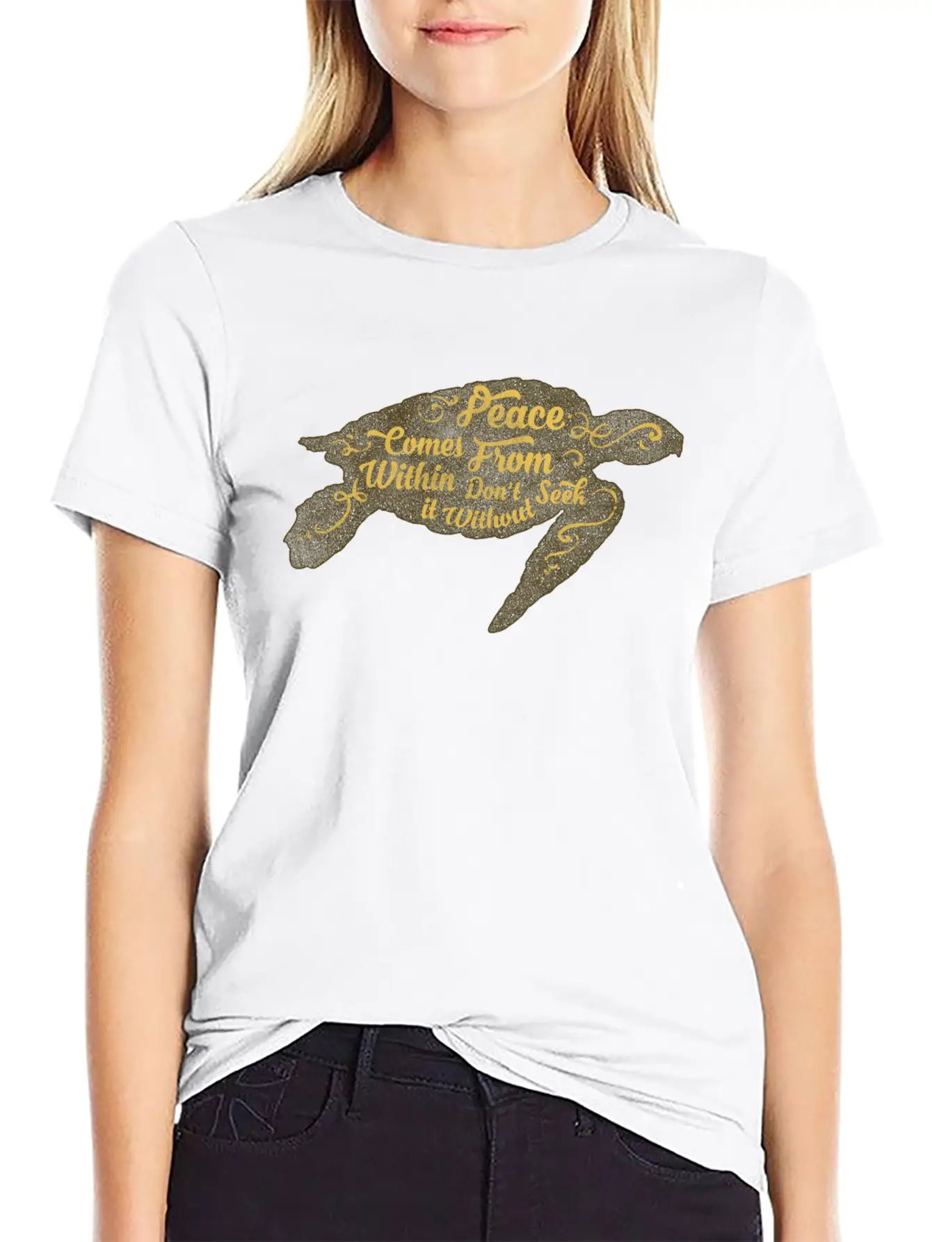 Peace Modern Fit Casual T-Shirt – Clean And Versatile Design