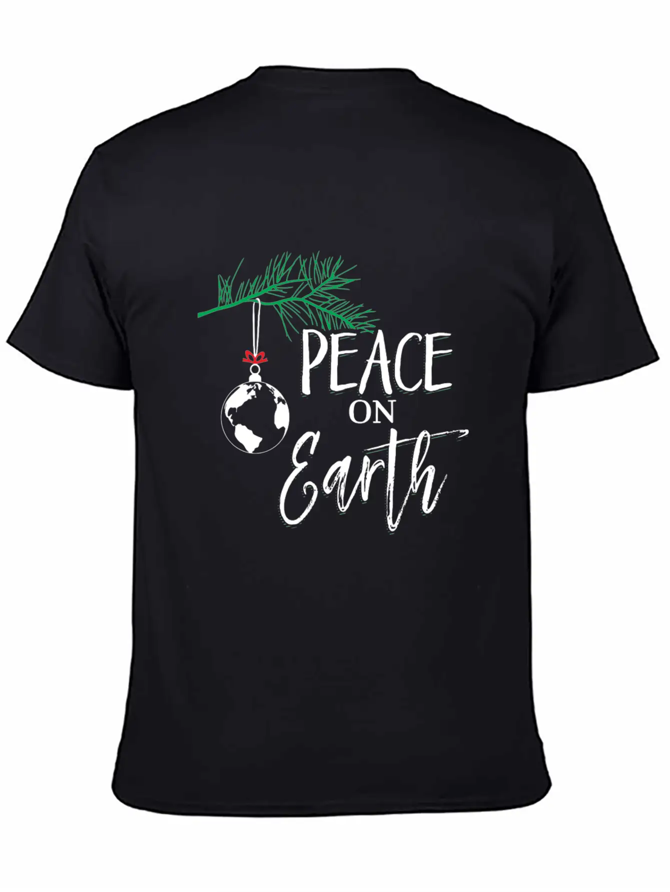 Peace On Earth Peaceful Christian Christmas Stylish Everyday T-Shirt – Unisex Basic Cotton Tee