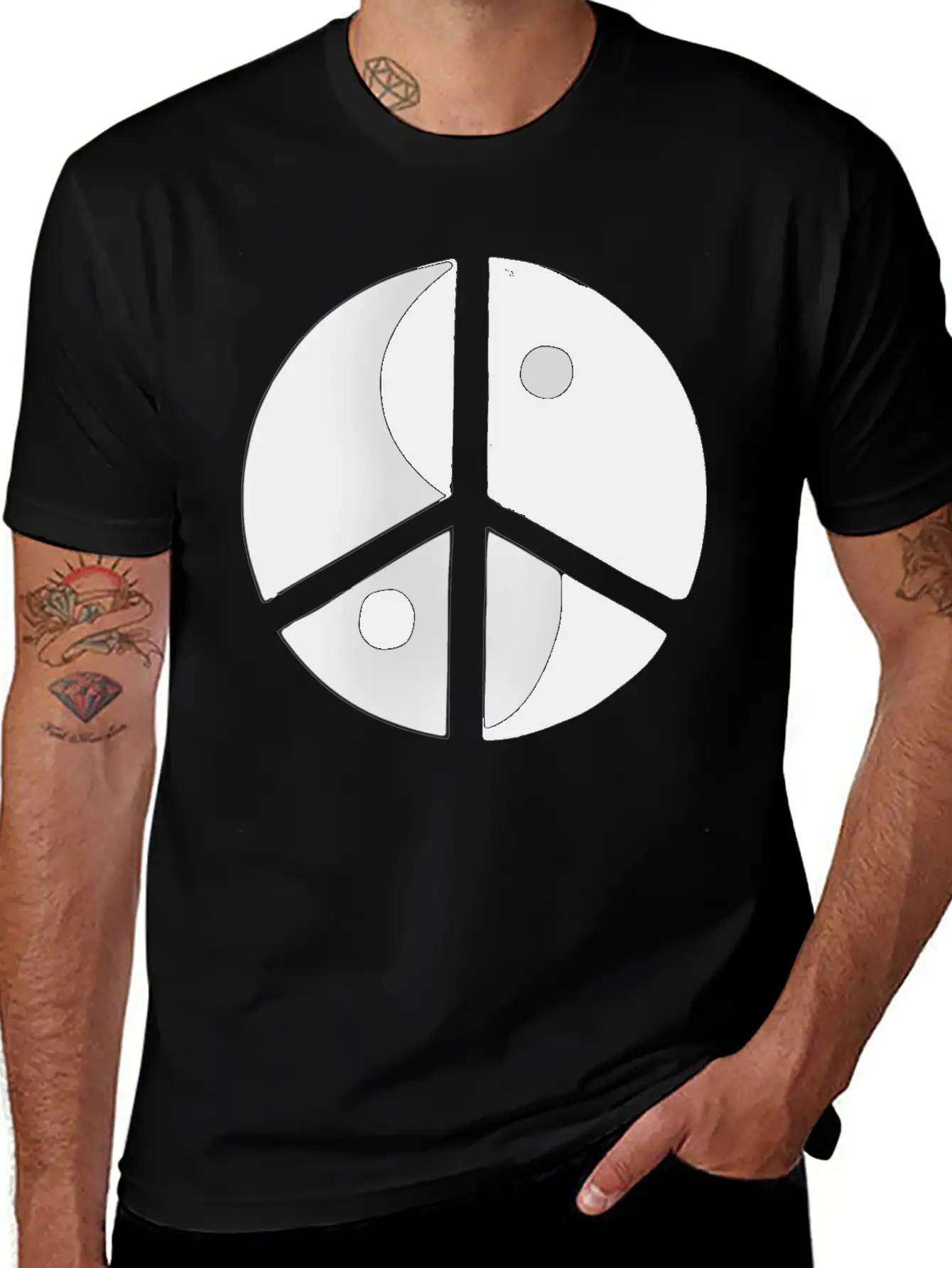 Peace Sign Stylish Everyday T-Shirt – Unisex Basic Cotton Tee