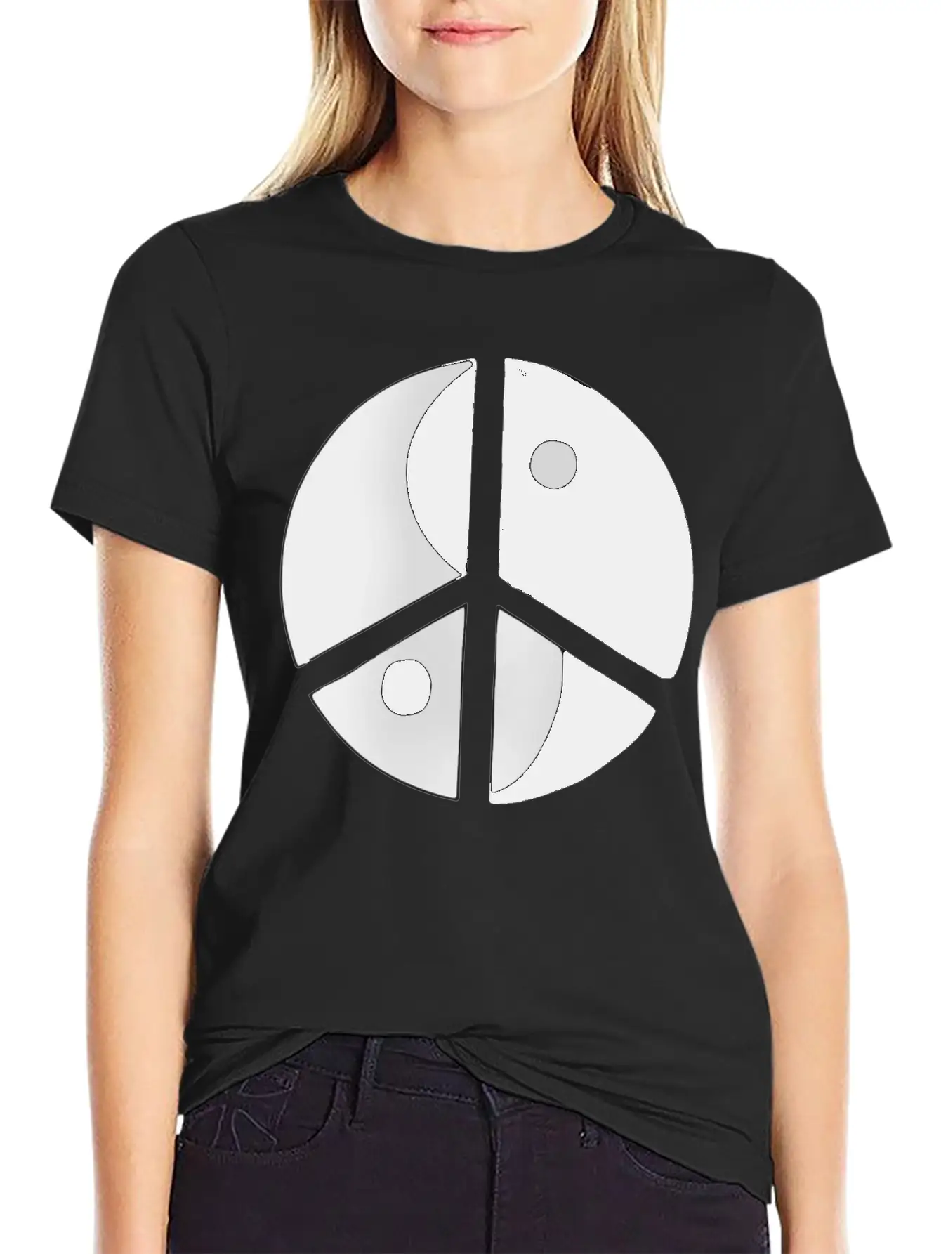 Peace Sign Stylish Everyday T-Shirt – Unisex Basic Cotton Tee