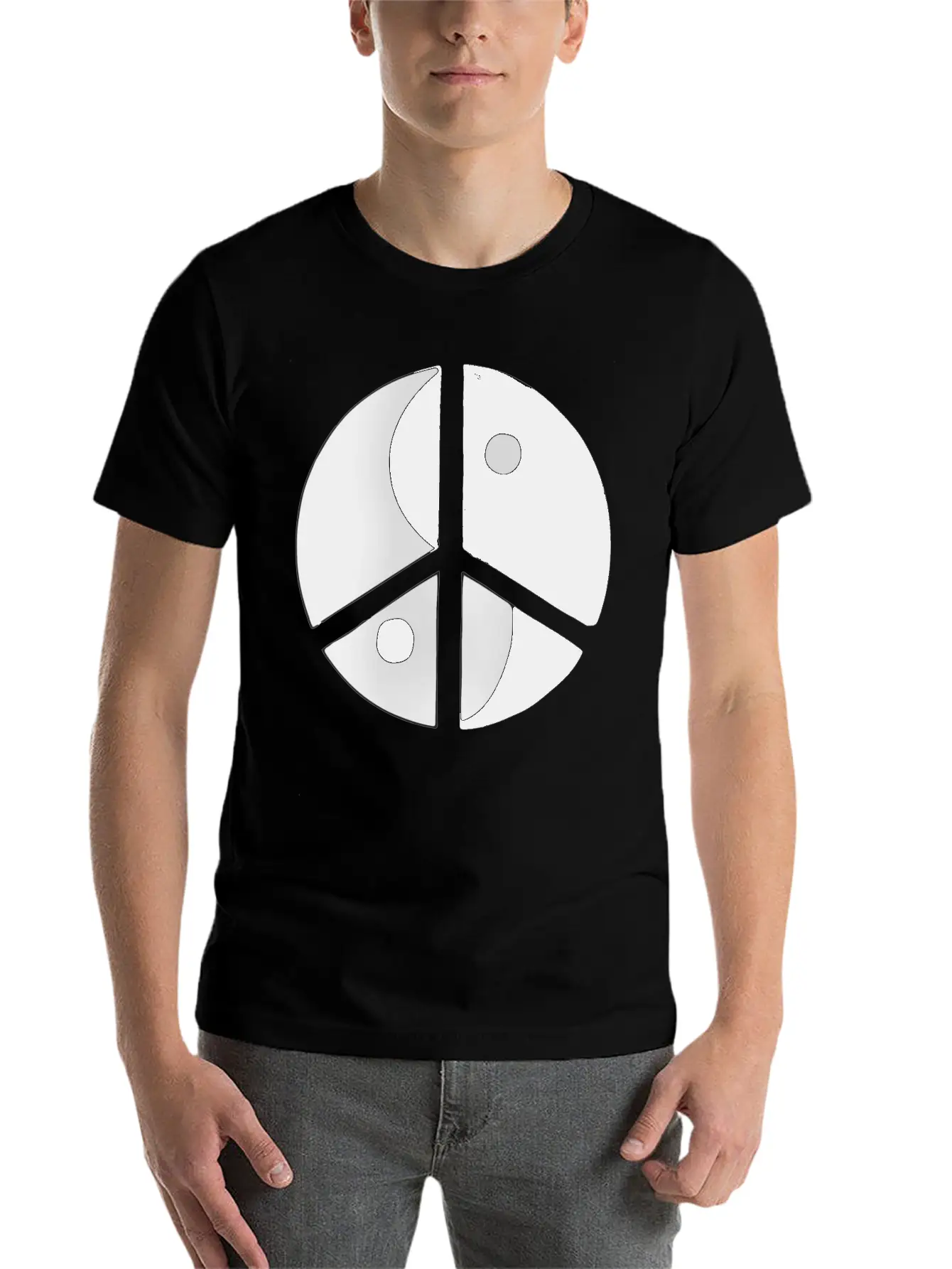 Peace Sign Stylish Everyday T-Shirt – Unisex Basic Cotton Tee