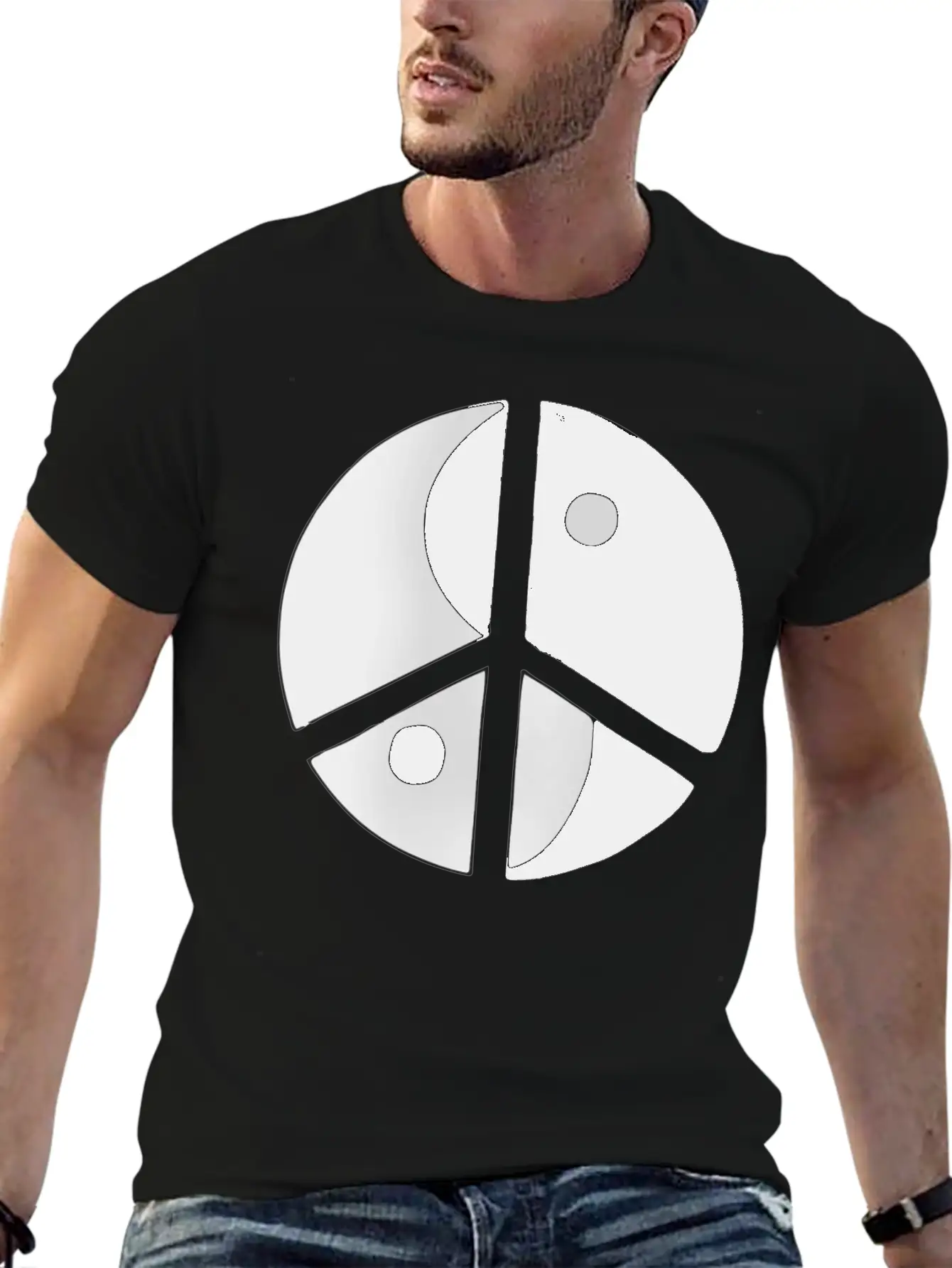 Peace Sign Stylish Everyday T-Shirt – Unisex Basic Cotton Tee