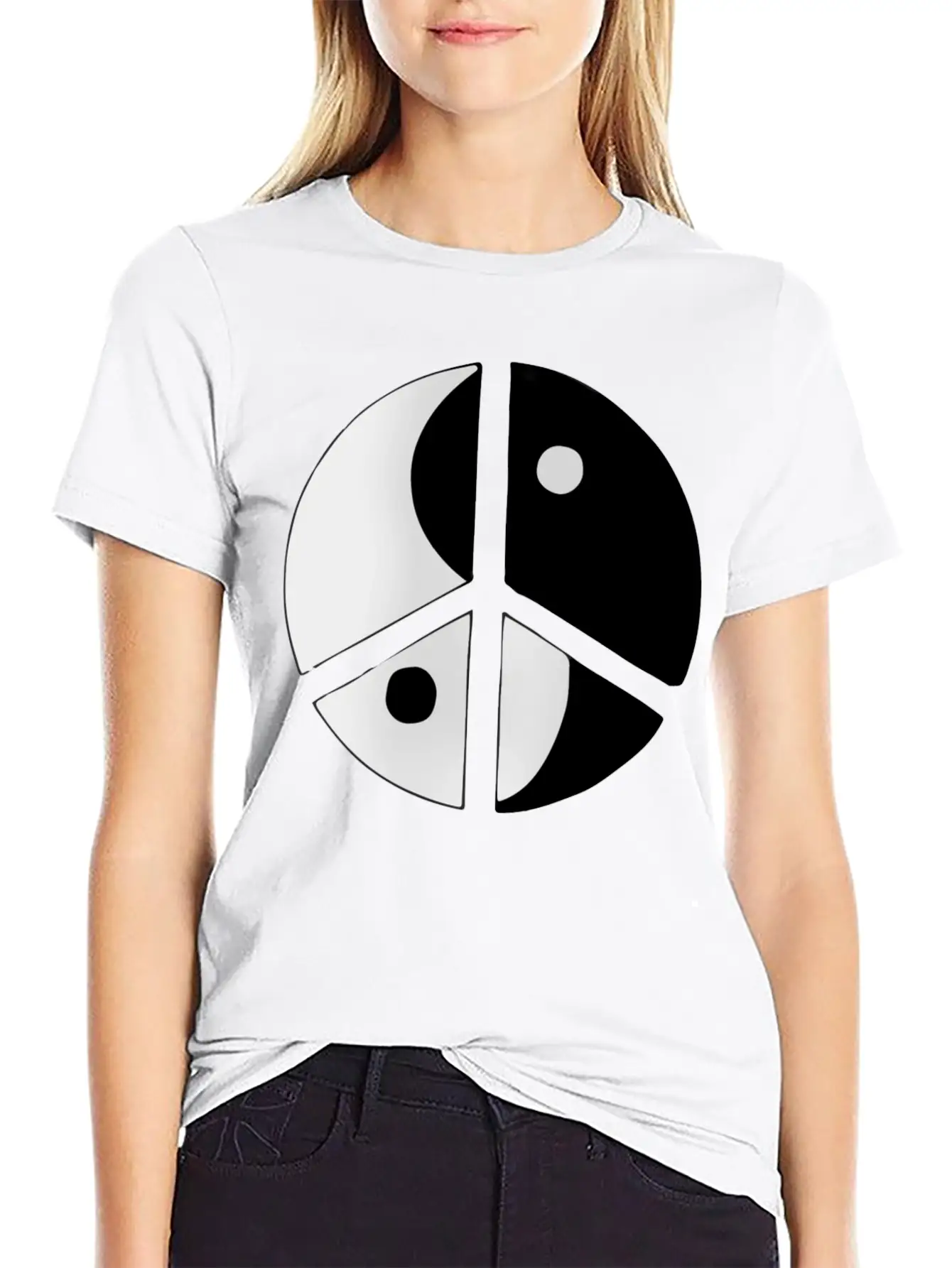 Peace Sign Stylish Everyday T-Shirt – Unisex Basic Cotton Tee