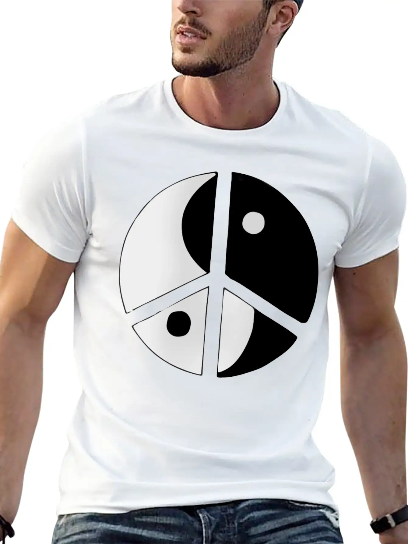 Peace Sign Stylish Everyday T-Shirt – Unisex Basic Cotton Tee