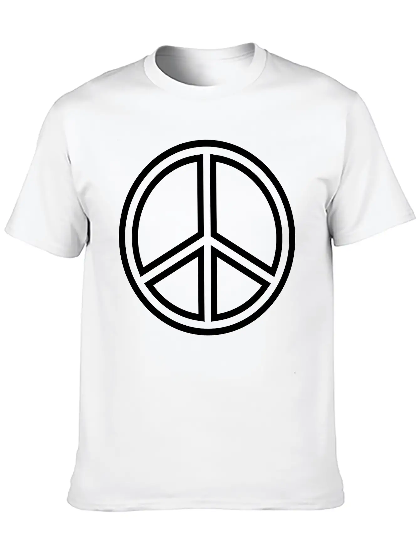 Peace Sign Unisex Casual T-Shirt – Clean Design For Daily Comfort