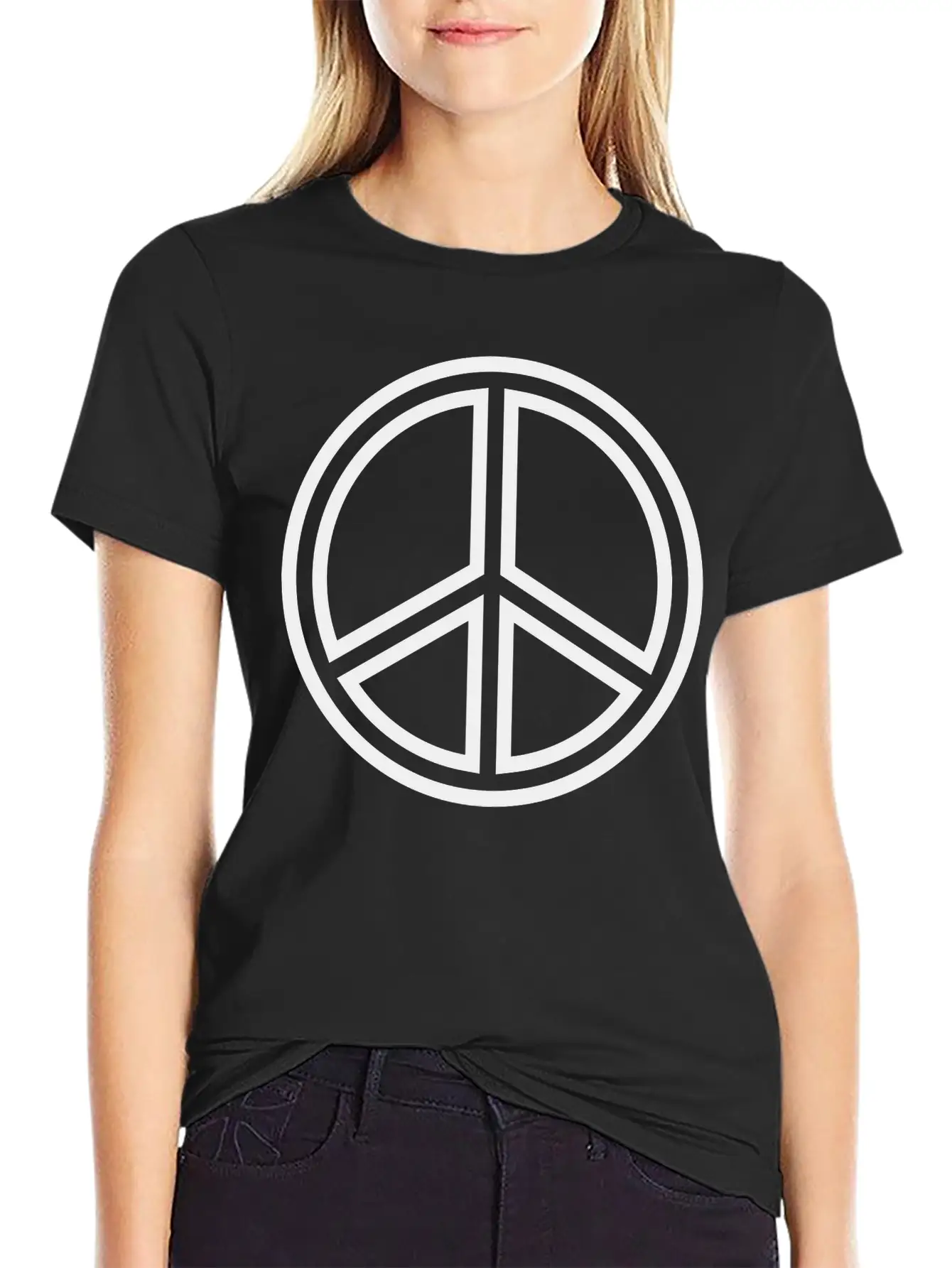 Peace Sign Unisex Casual T-Shirt – Clean Design For Daily Comfort