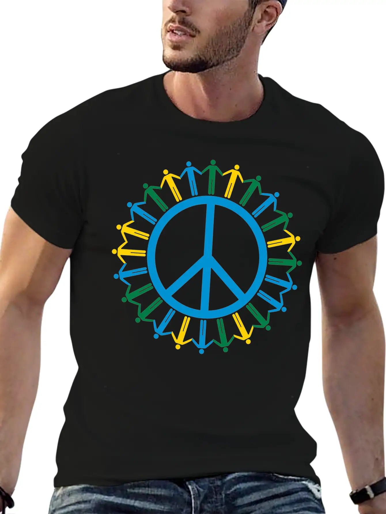 Peace Symbol Sign Hippie Circle Ring World Earth P Comfortable Minimalist Graphic Tee – Summer Style Essential