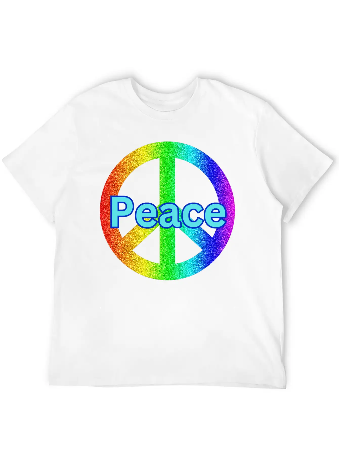 Peace With A Peace Symbol Unisex Casual T-Shirt – Clean Design For Daily Comfort