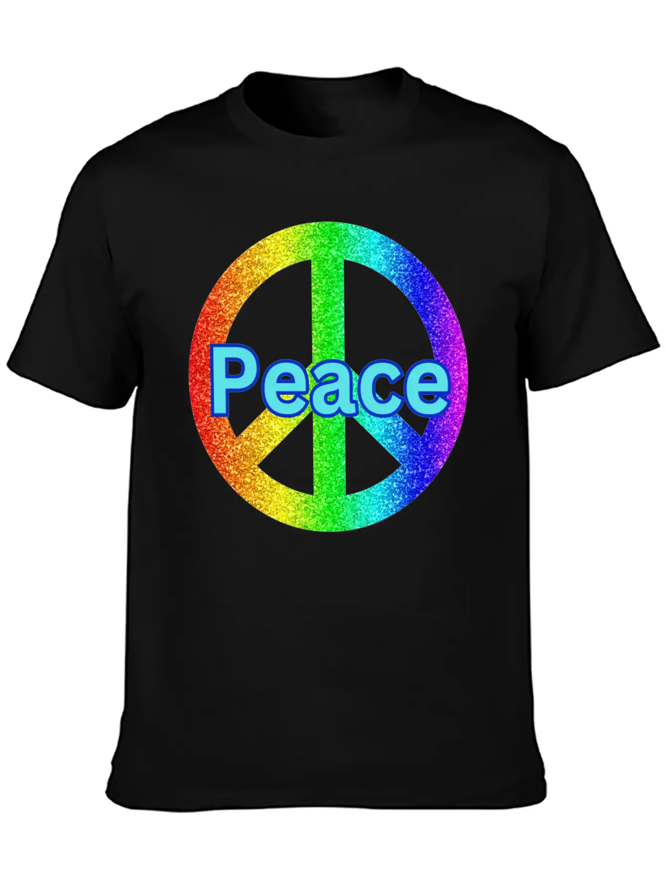 Peace With A Peace Symbol Unisex Casual T-Shirt – Clean Design For Daily Comfort