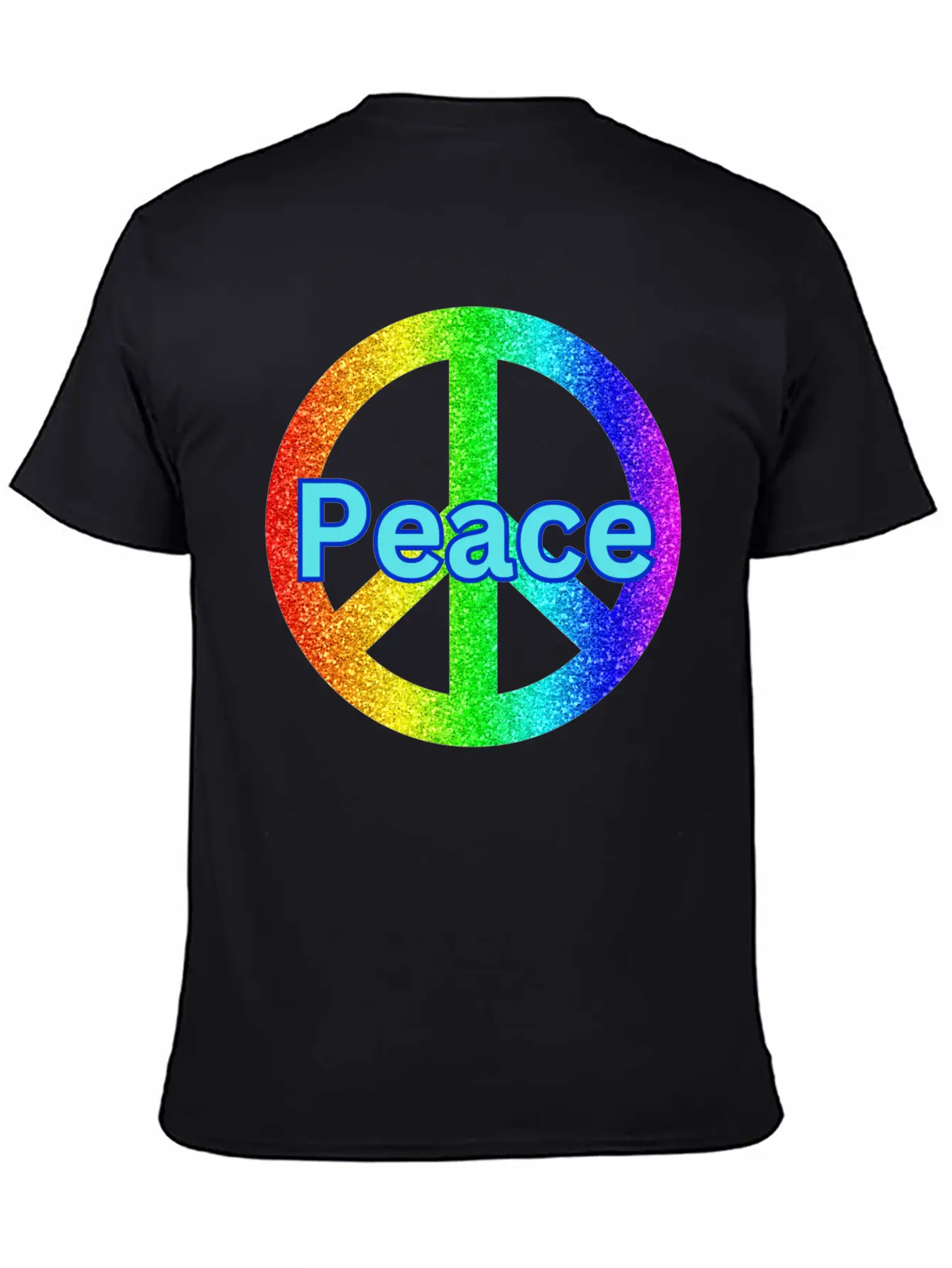 Peace With A Peace Symbol Unisex Casual T-Shirt – Clean Design For Daily Comfort