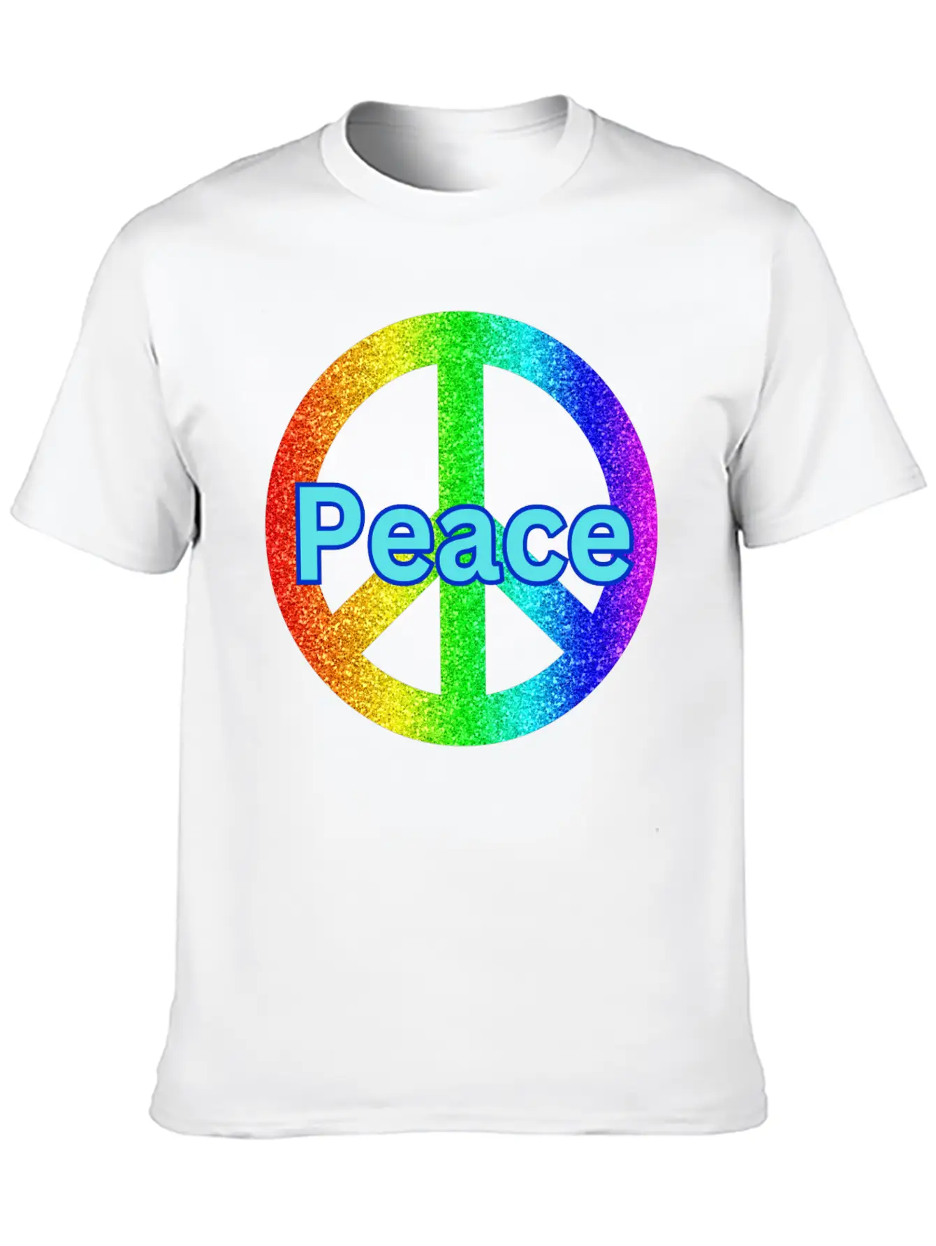 Peace With A Peace Symbol Unisex Casual T-Shirt – Clean Design For Daily Comfort