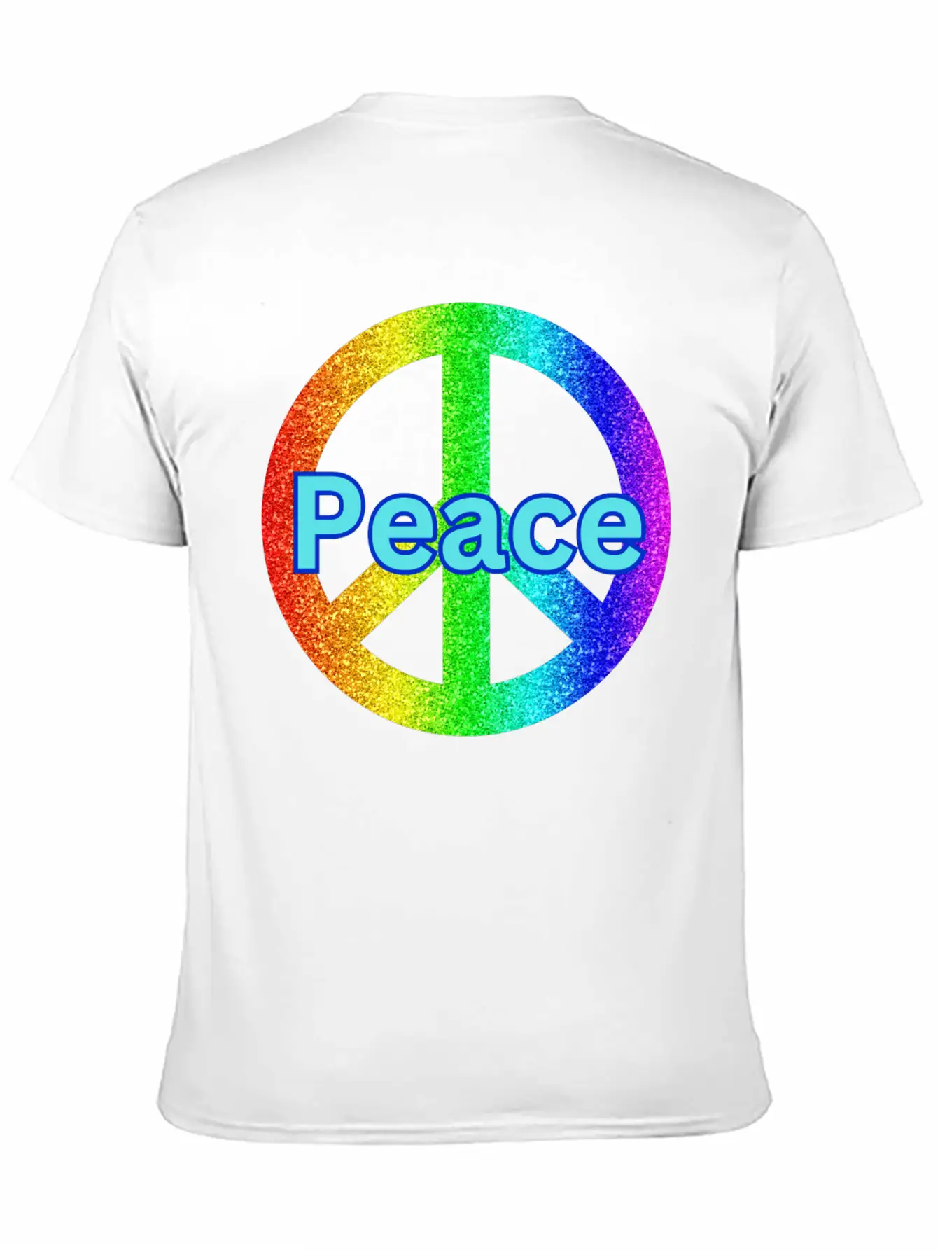 Peace With A Peace Symbol Unisex Casual T-Shirt – Clean Design For Daily Comfort
