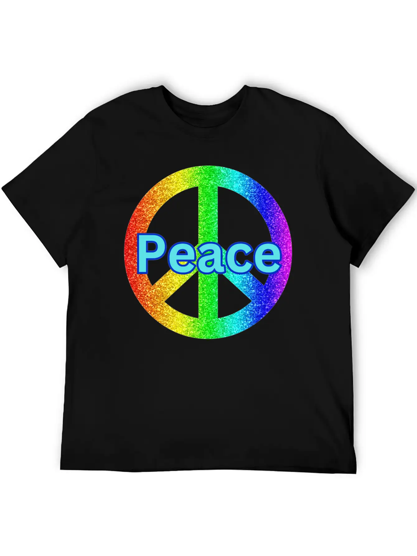 Peace With A Peace Symbol Unisex Casual T-Shirt – Clean Design For Daily Comfort