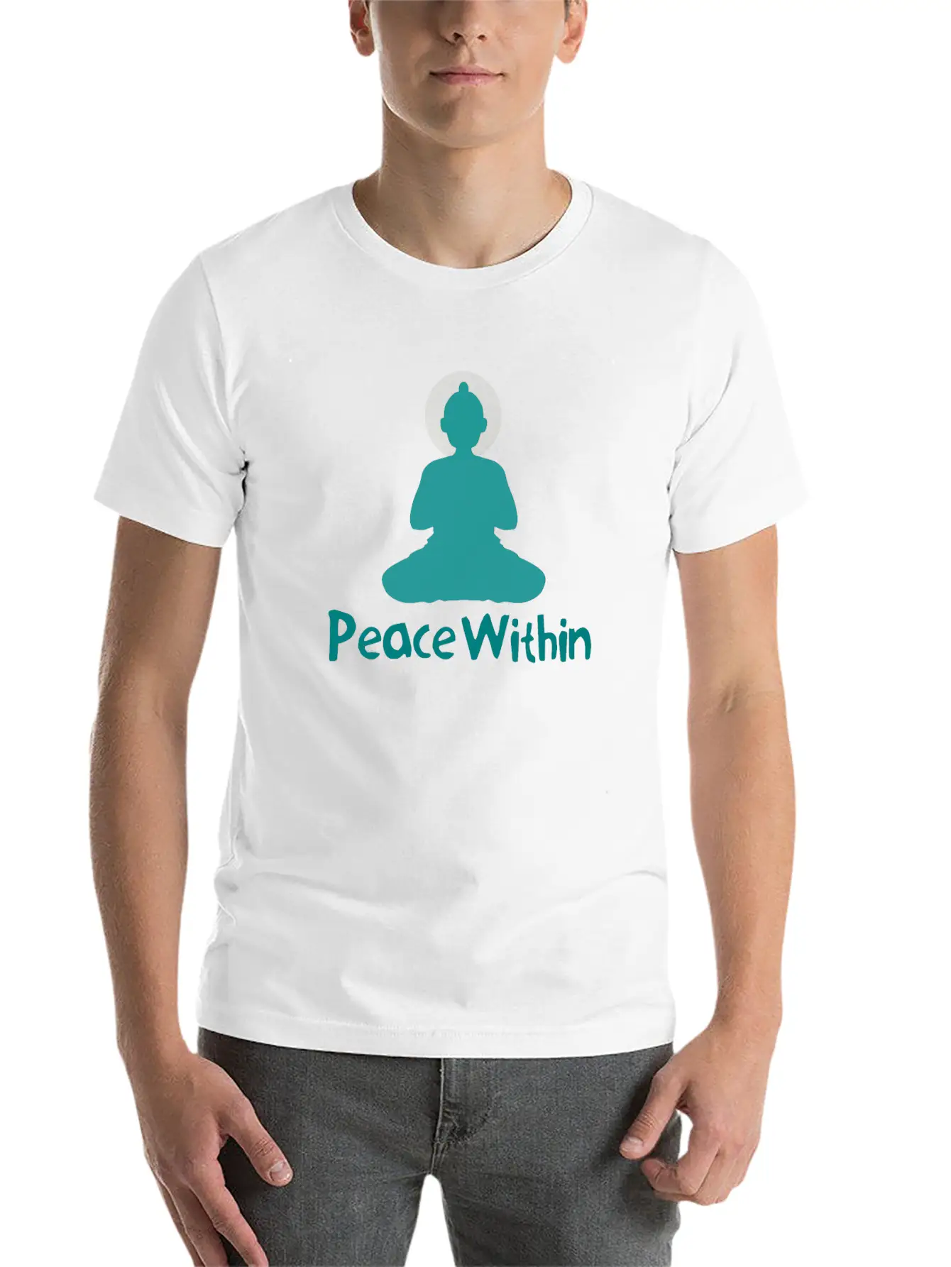 Peace Within - Yoga & Meditation Relaxed Everyday Tee – Lightweight And Durable Cotton