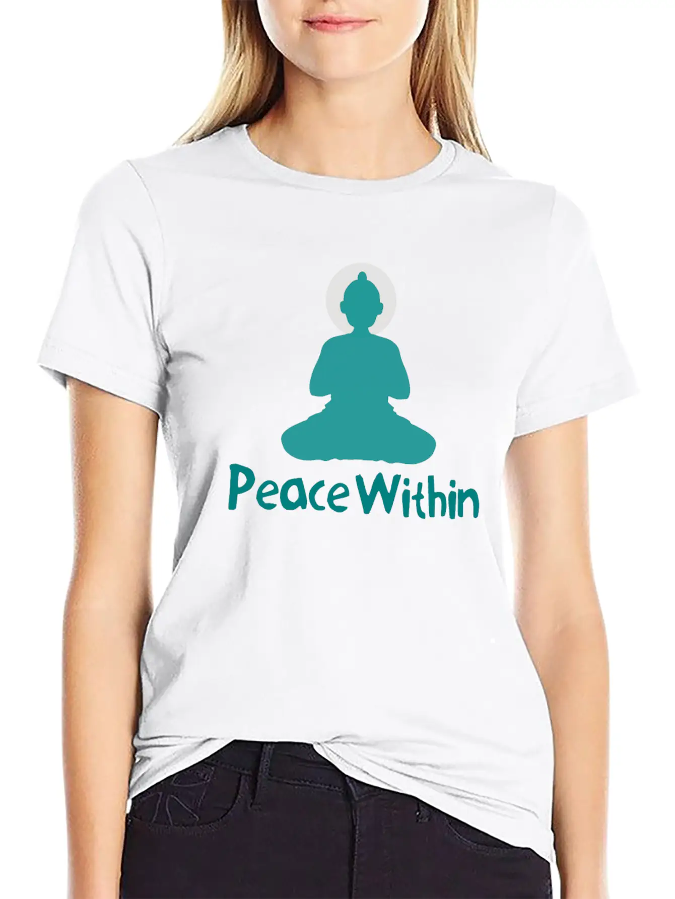 Peace Within - Yoga & Meditation Relaxed Everyday Tee – Lightweight And Durable Cotton
