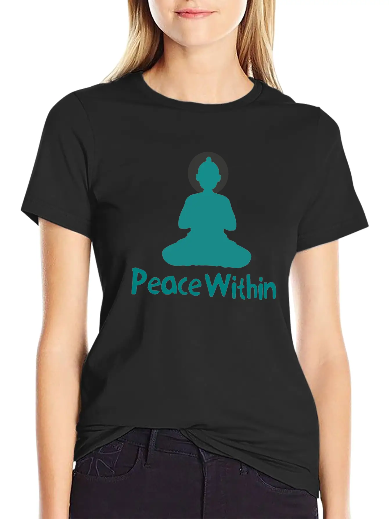 Peace Within - Yoga & Meditation Relaxed Everyday Tee – Lightweight And Durable Cotton