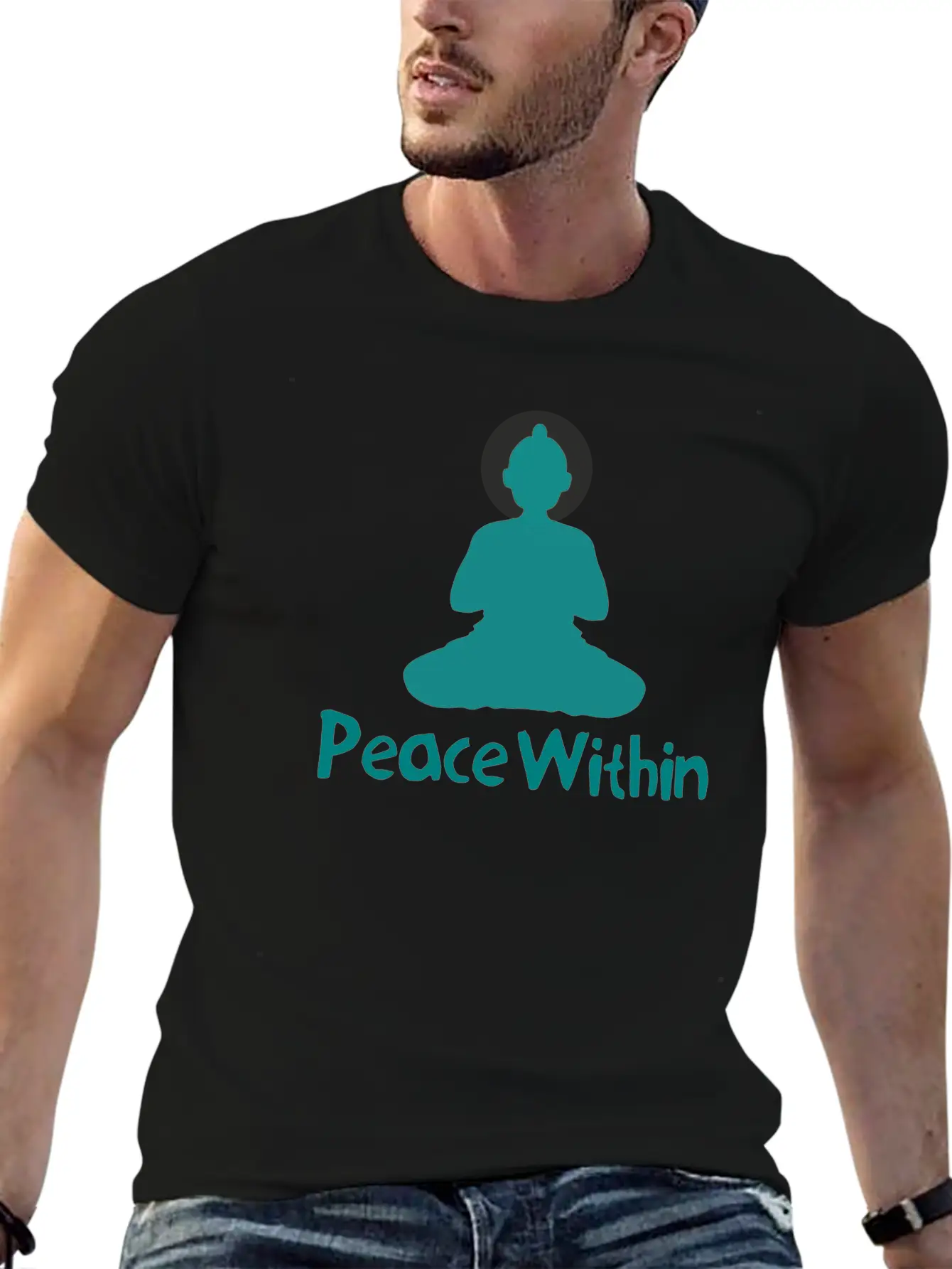 Peace Within - Yoga & Meditation Relaxed Everyday Tee – Lightweight And Durable Cotton