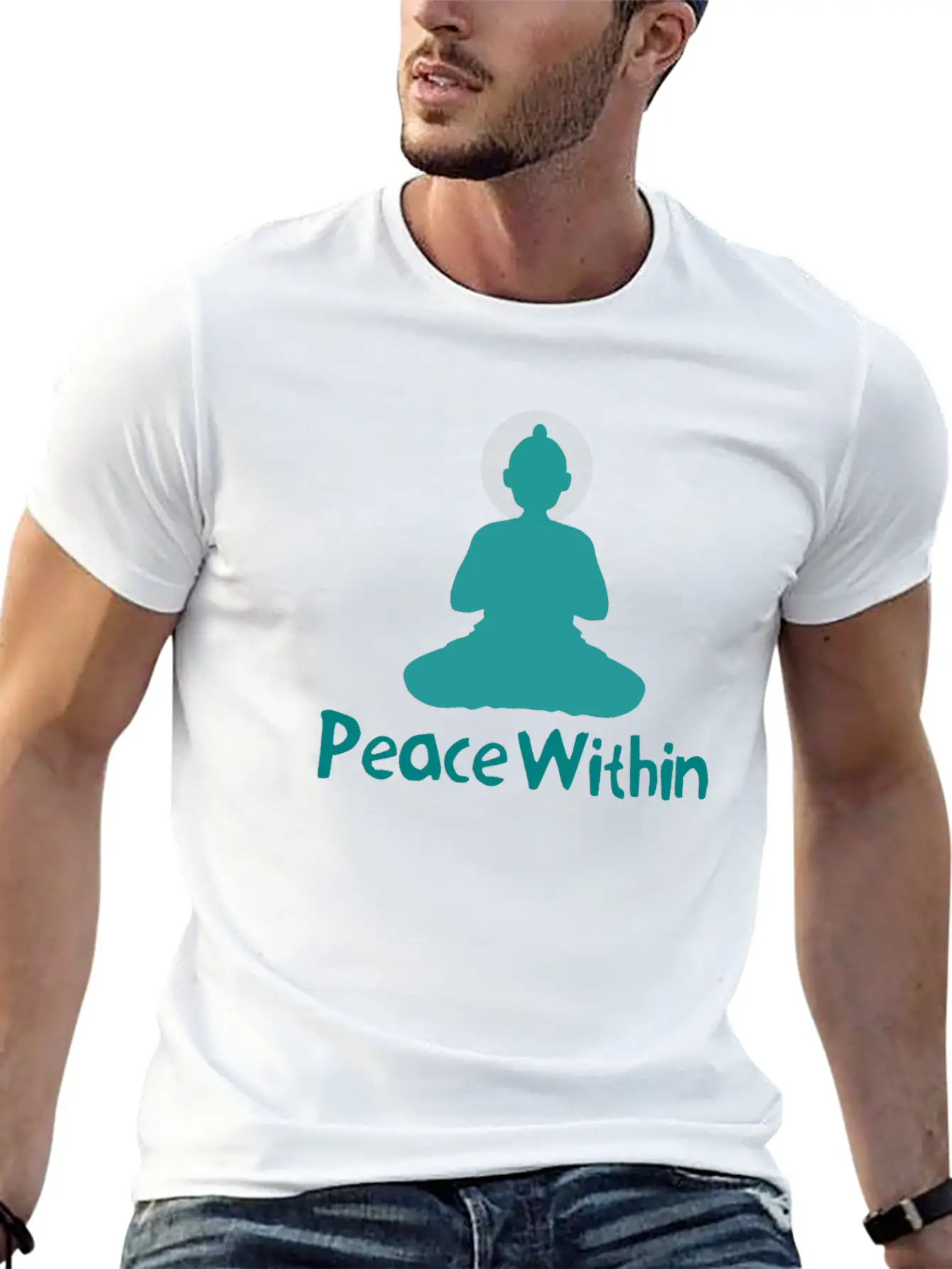 Peace Within - Yoga & Meditation Relaxed Everyday Tee – Lightweight And Durable Cotton