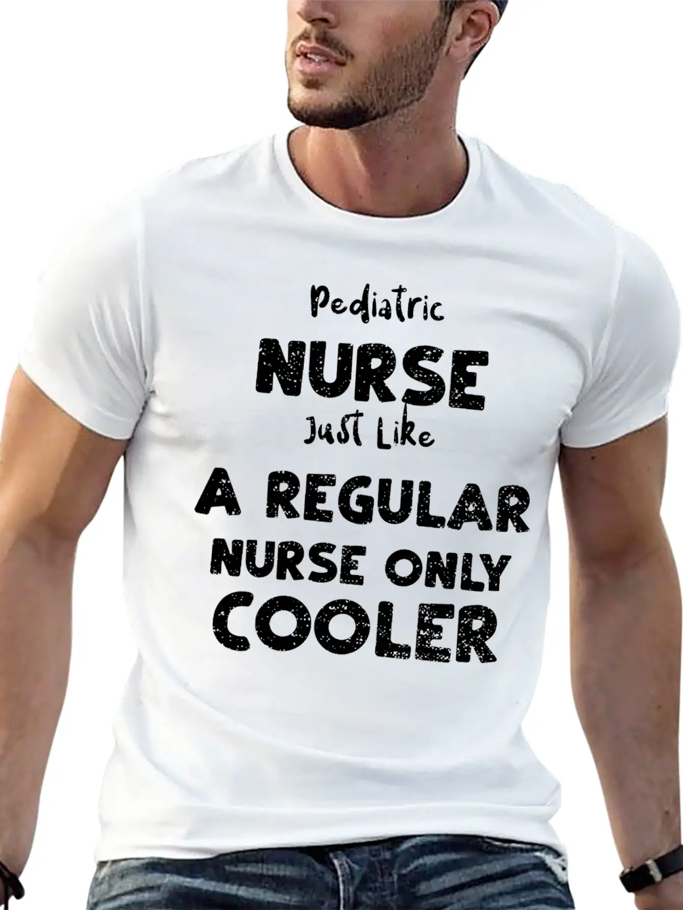 Pediatric Nurse Just Like A Regu... Unisex Casual T-Shirt – Clean Design For Daily Comfort