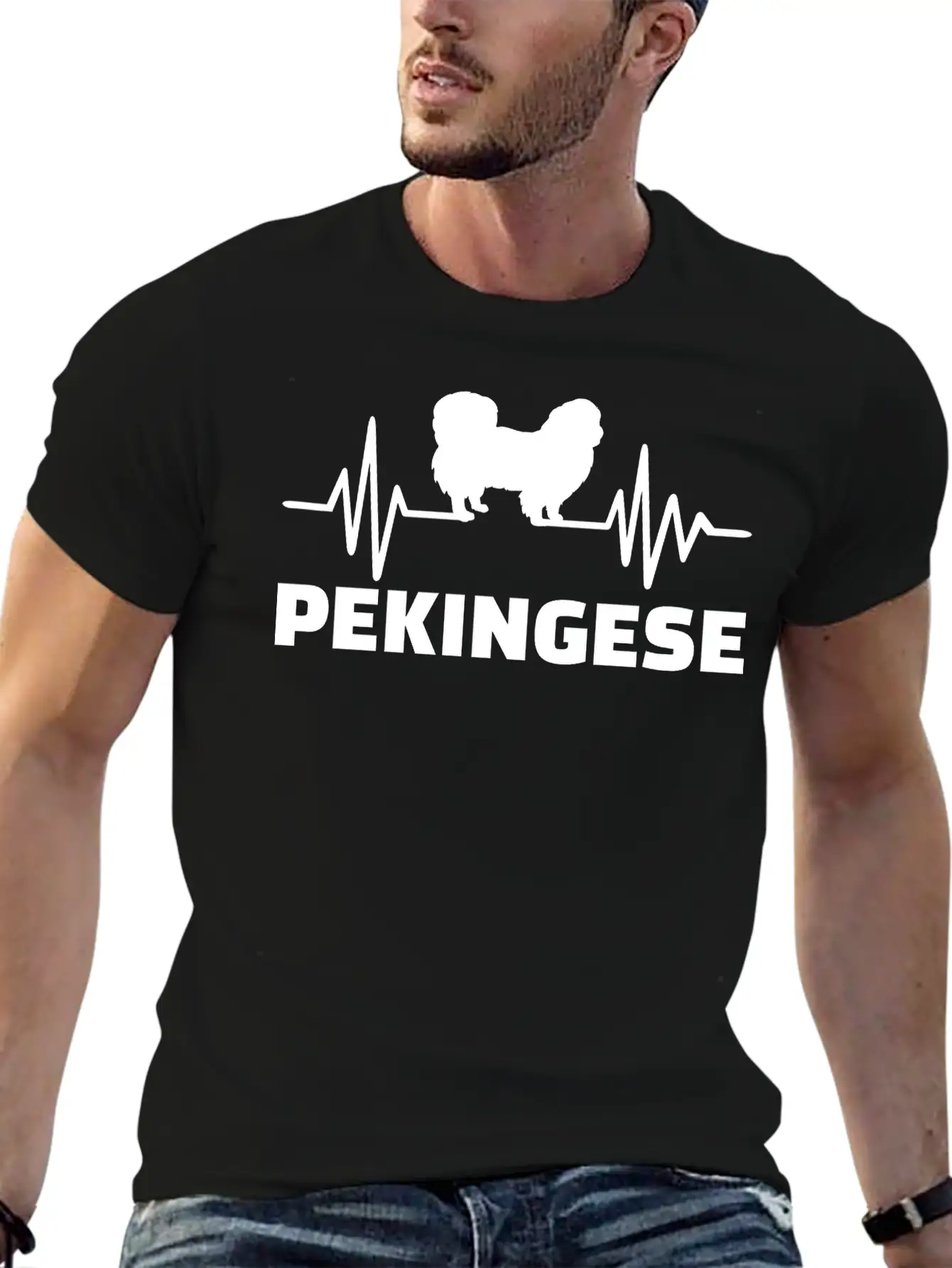Pekingese Classic Fit Graphic Tee For Daily Comfort – Unisex Cotton Shirt