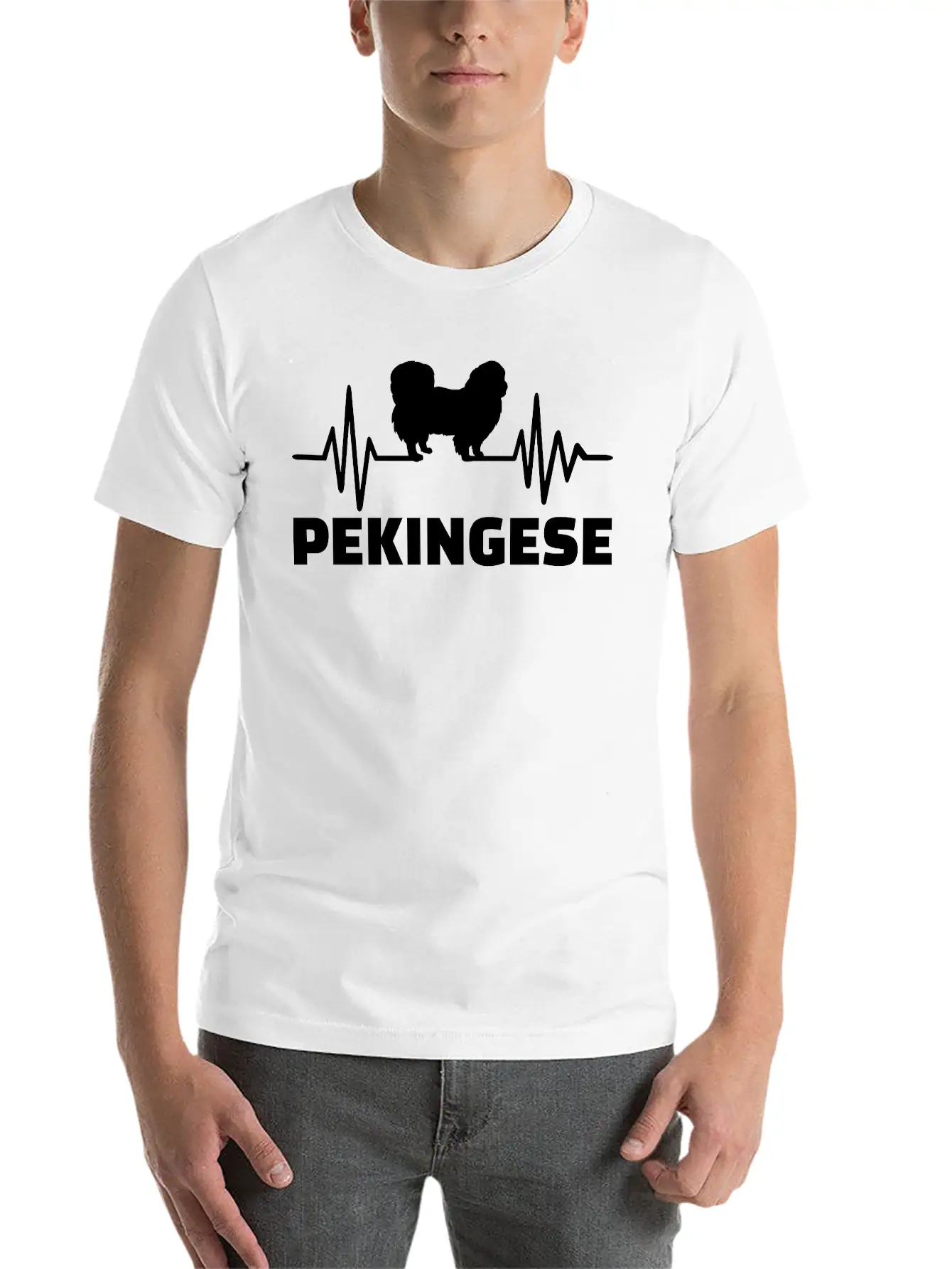 Pekingese Classic Fit Graphic Tee For Daily Comfort – Unisex Cotton Shirt