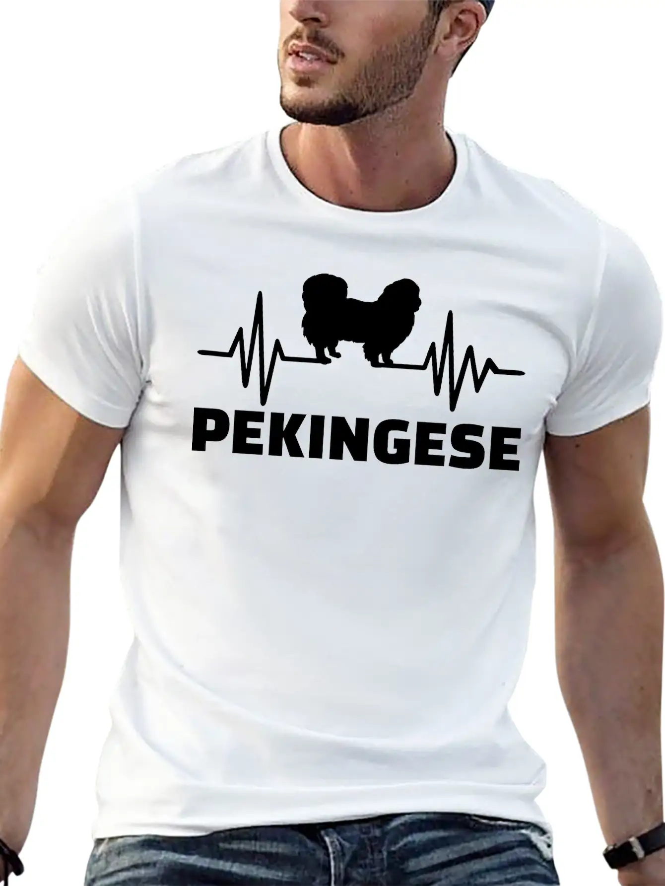 Pekingese Classic Fit Graphic Tee For Daily Comfort – Unisex Cotton Shirt