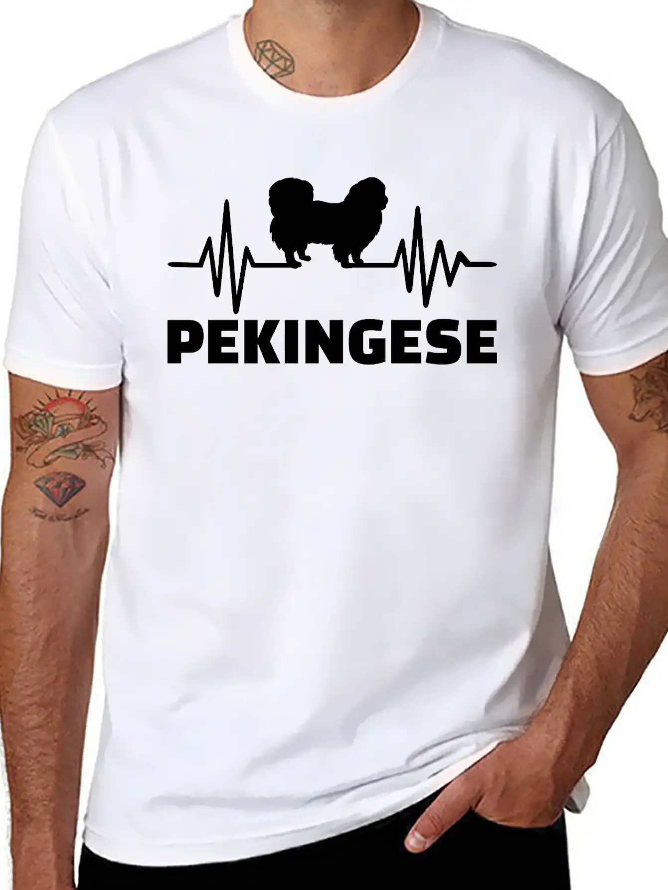 Pekingese Classic Fit Graphic Tee For Daily Comfort – Unisex Cotton Shirt