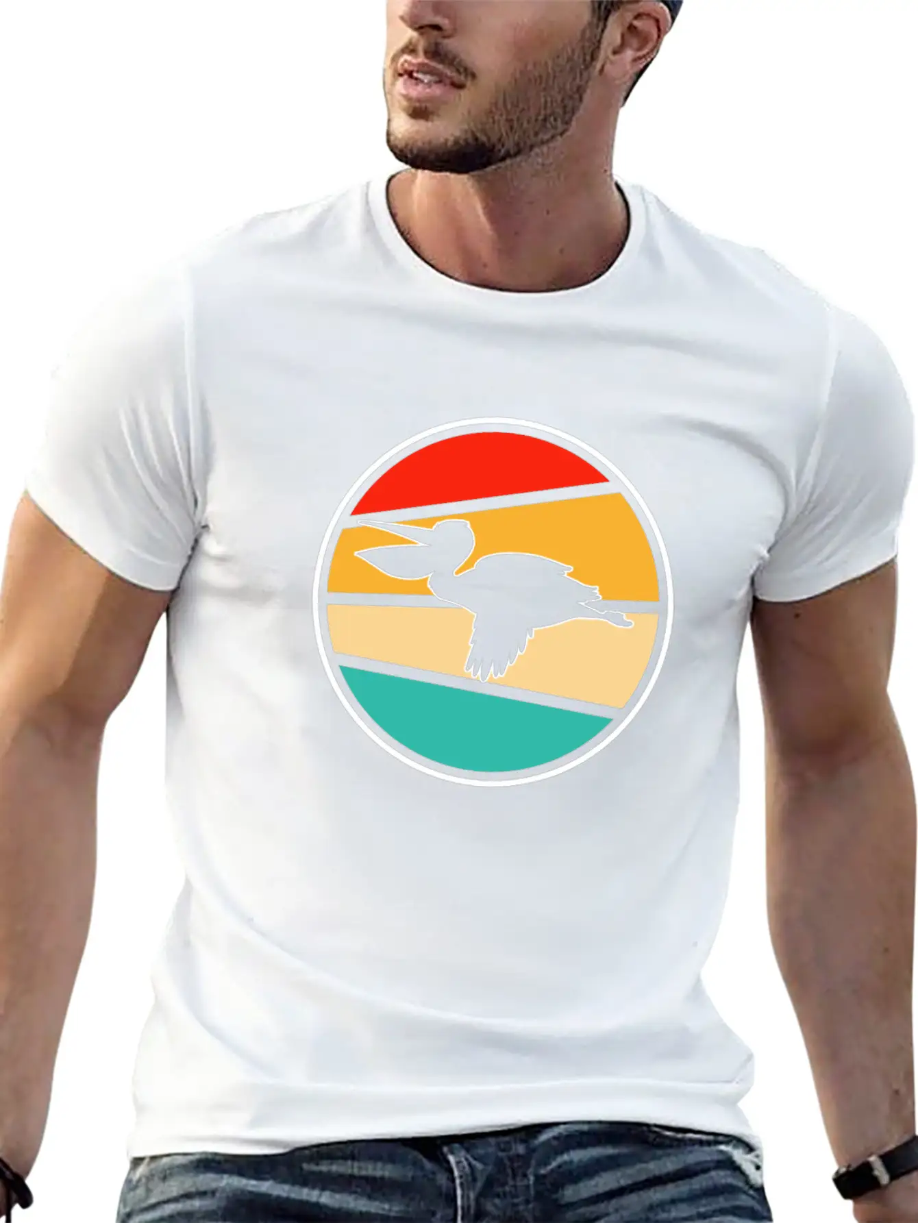 Pelican Retro Soft Cotton Short Sleeve Tee – Unisex Wardrobe Staple