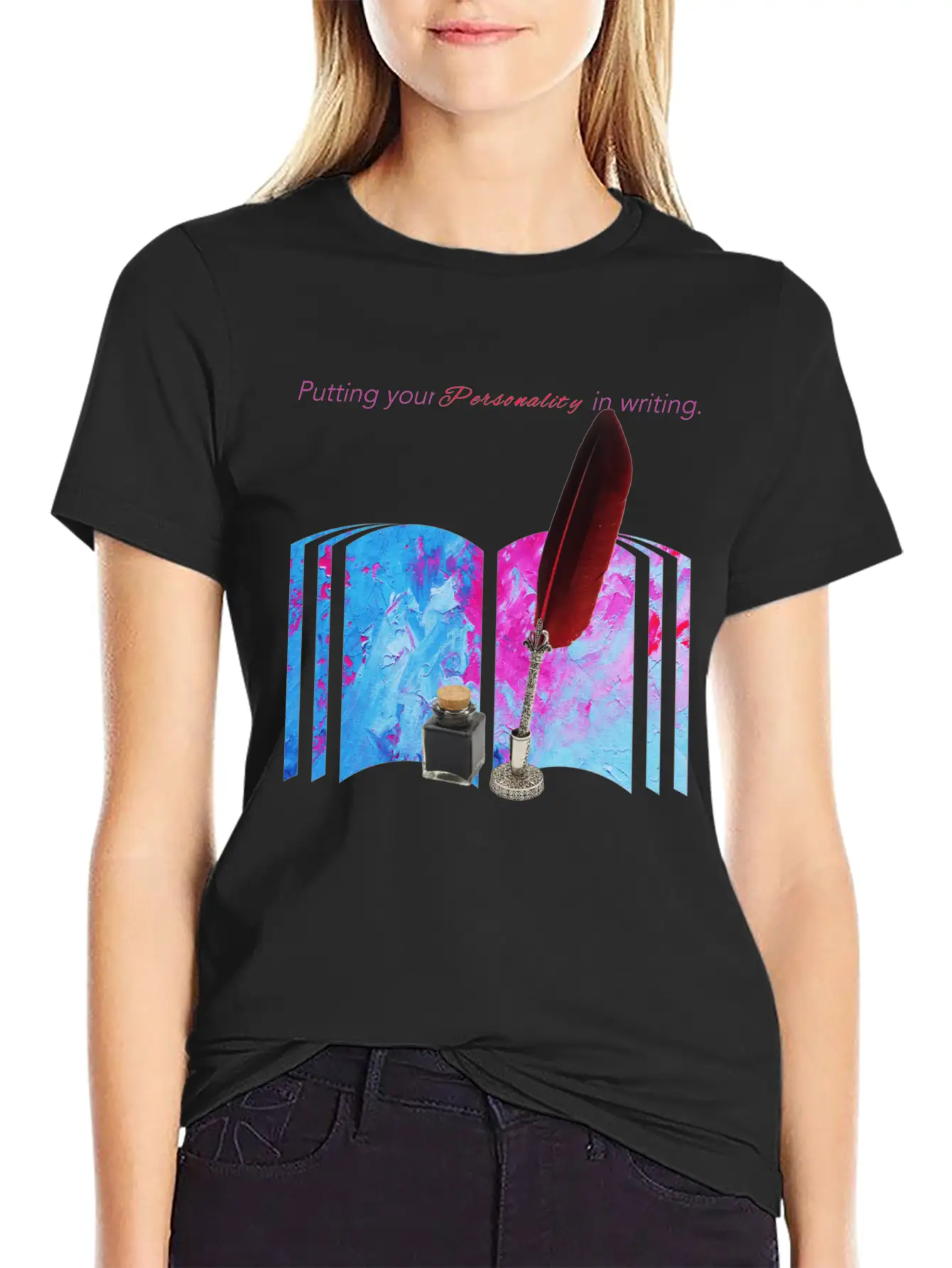 Pen And Ink Relaxed Everyday Tee – Lightweight And Durable Cotton