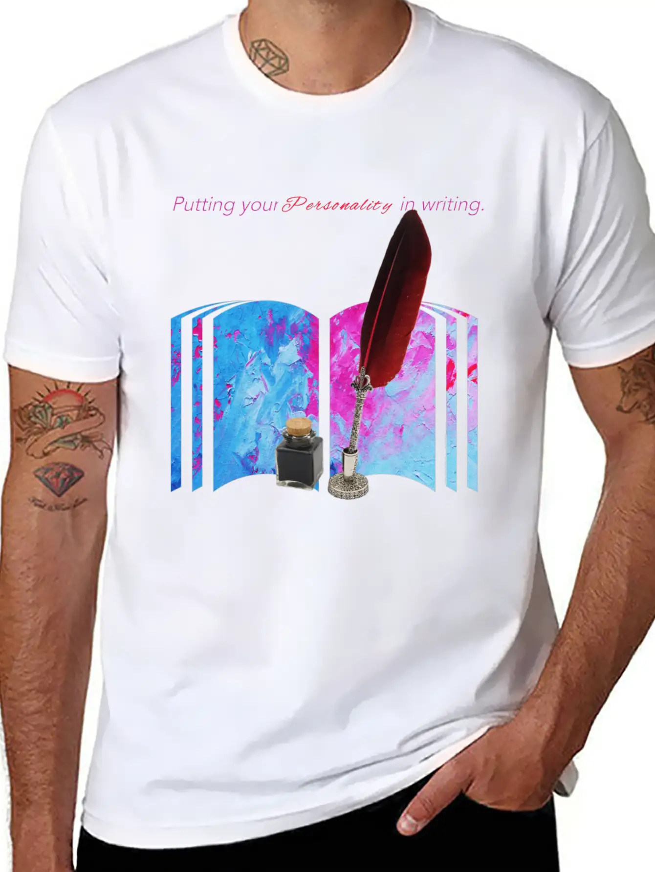 Pen And Ink Relaxed Everyday Tee – Lightweight And Durable Cotton