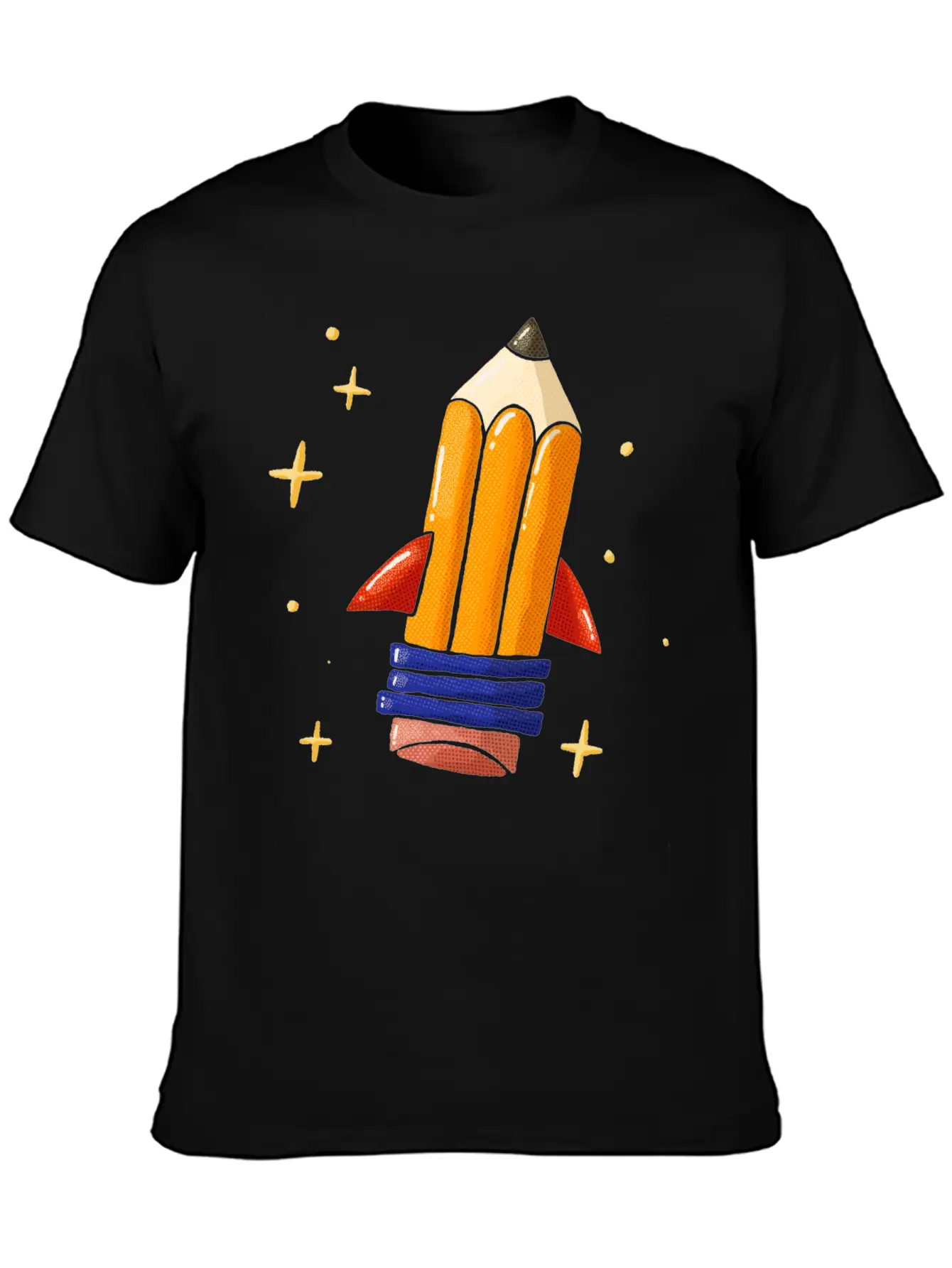 Pencil Rocket Classic Fit Graphic Tee For Daily Comfort – Unisex Cotton Shirt