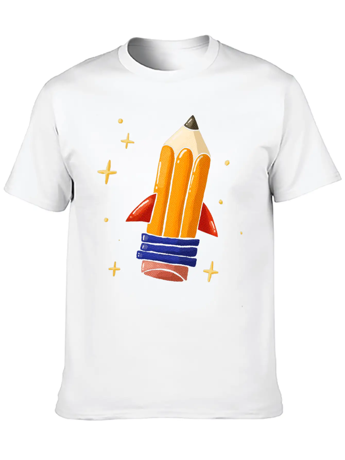 Pencil Rocket Classic Fit Graphic Tee For Daily Comfort – Unisex Cotton Shirt