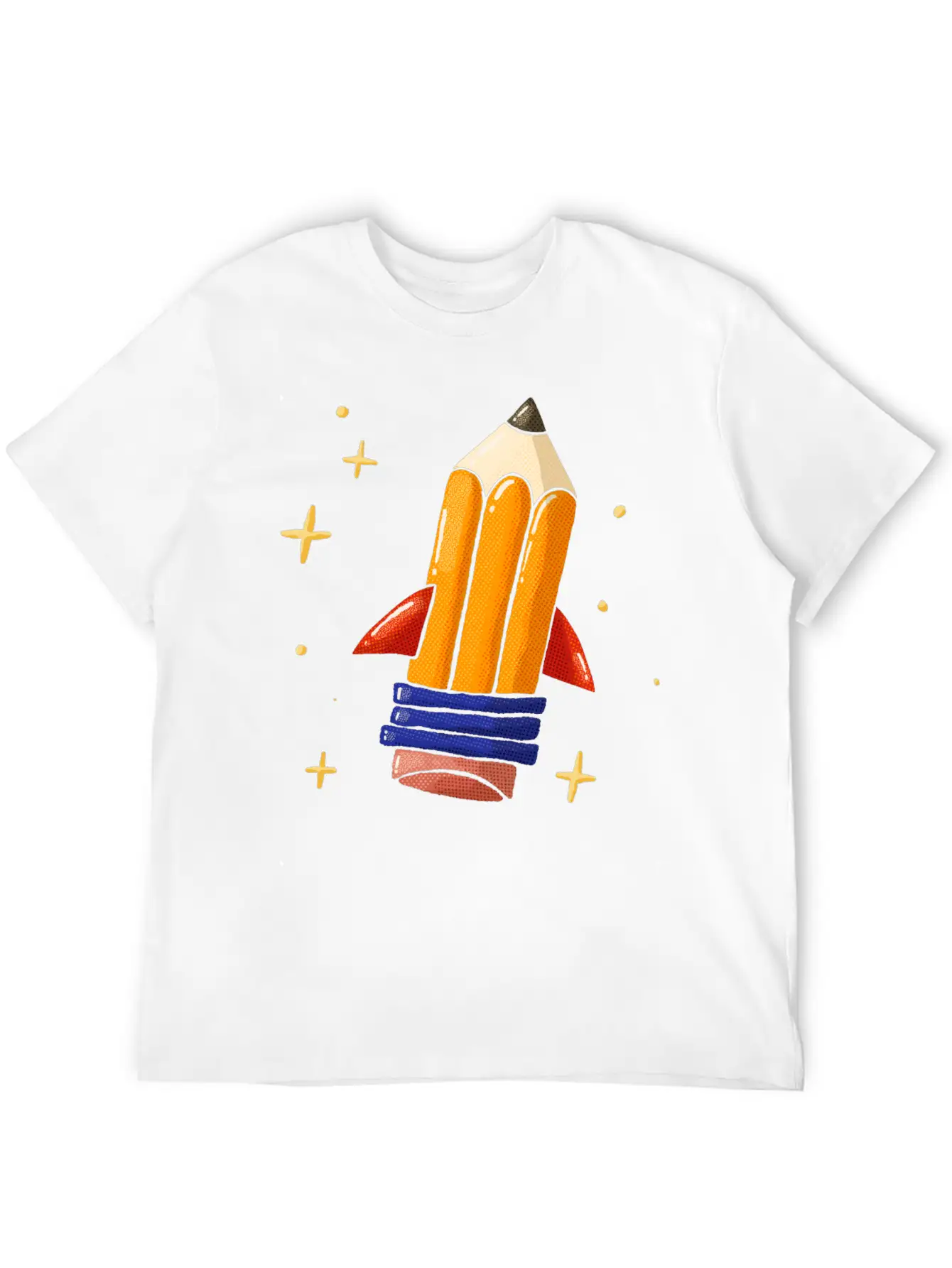 Pencil Rocket Classic Fit Graphic Tee For Daily Comfort – Unisex Cotton Shirt