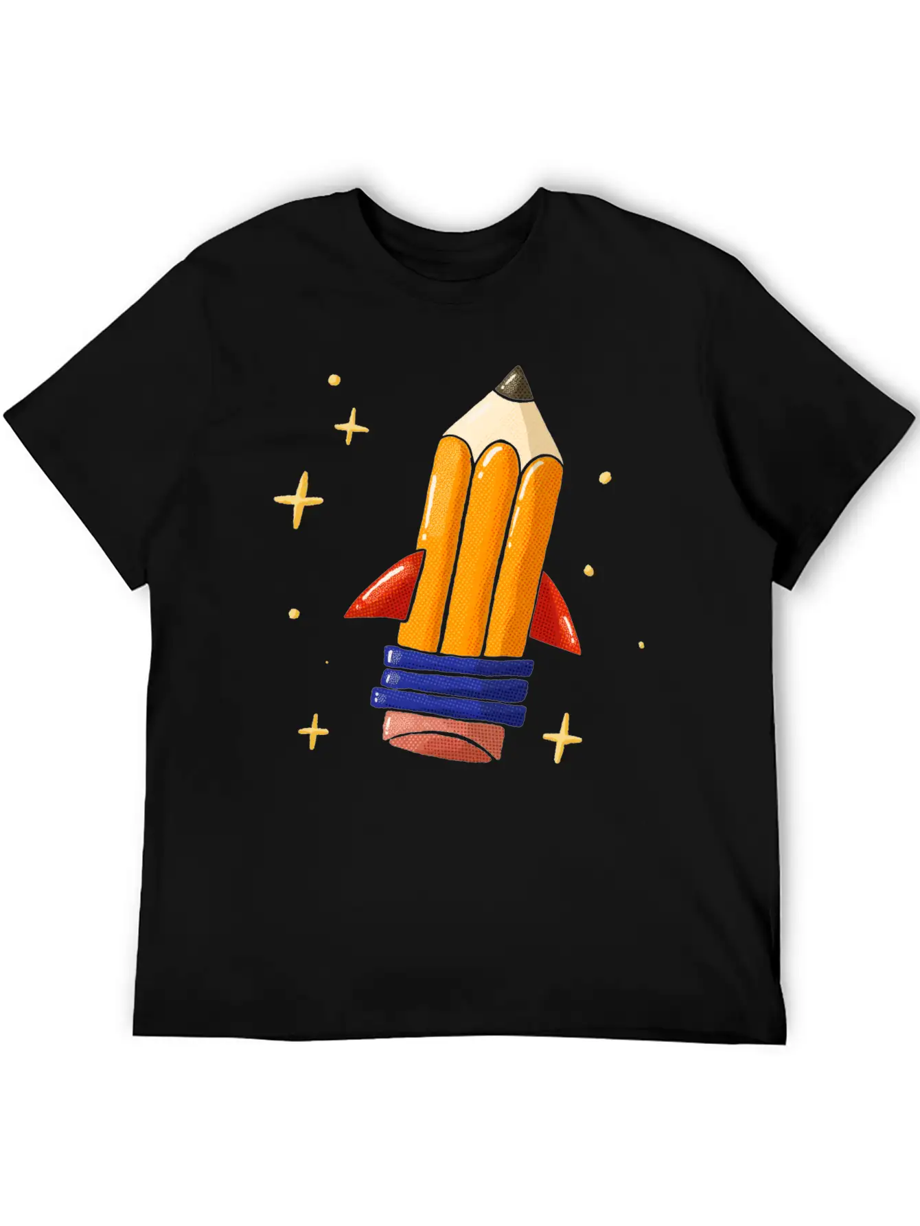 Pencil Rocket Classic Fit Graphic Tee For Daily Comfort – Unisex Cotton Shirt