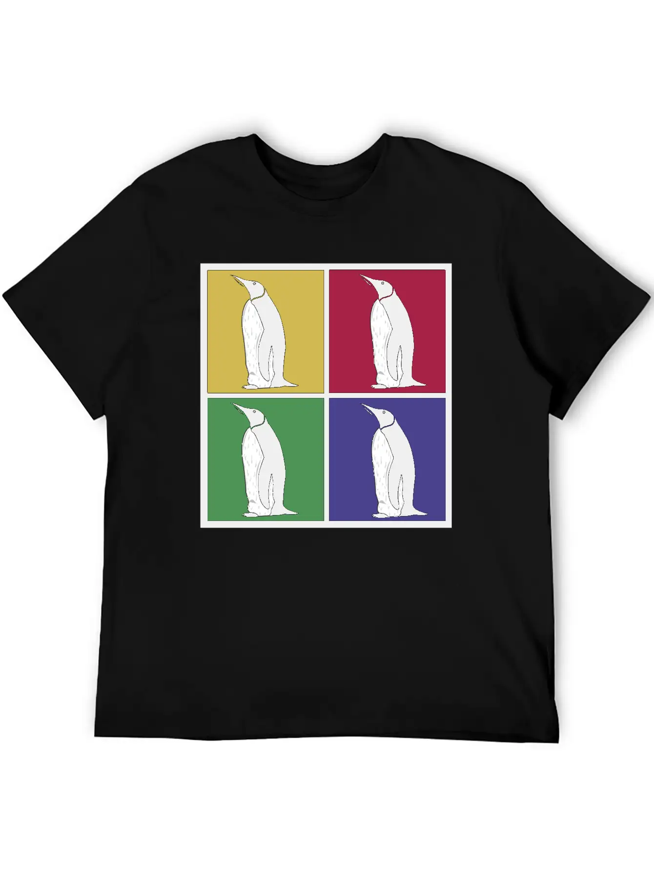 Penguin Pop Art Essential Cotton Tee For Daily Outfits – Unisex Style