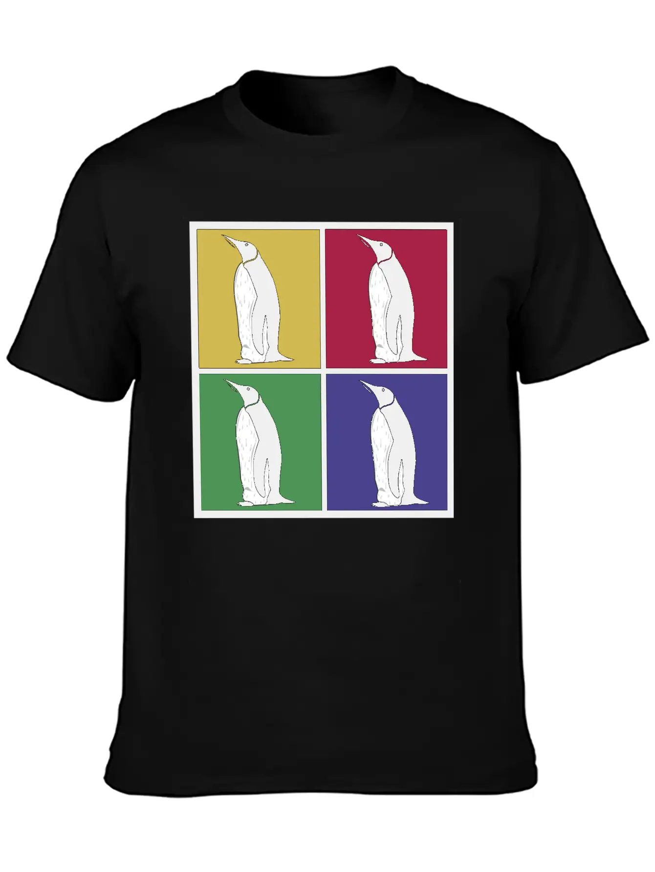 Penguin Pop Art Essential Cotton Tee For Daily Outfits – Unisex Style