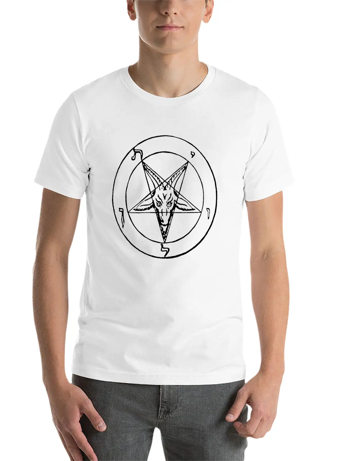 PENTAGRAM Black Metal Pagan Magic Death Metal Essential Cotton Tee For Daily Outfits – Unisex Style
