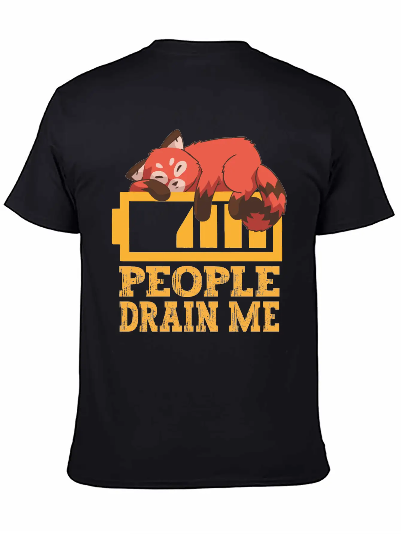 People Drain Me Funny Basic Graphic T-Shirt – Daily Comfort In Soft Cotton