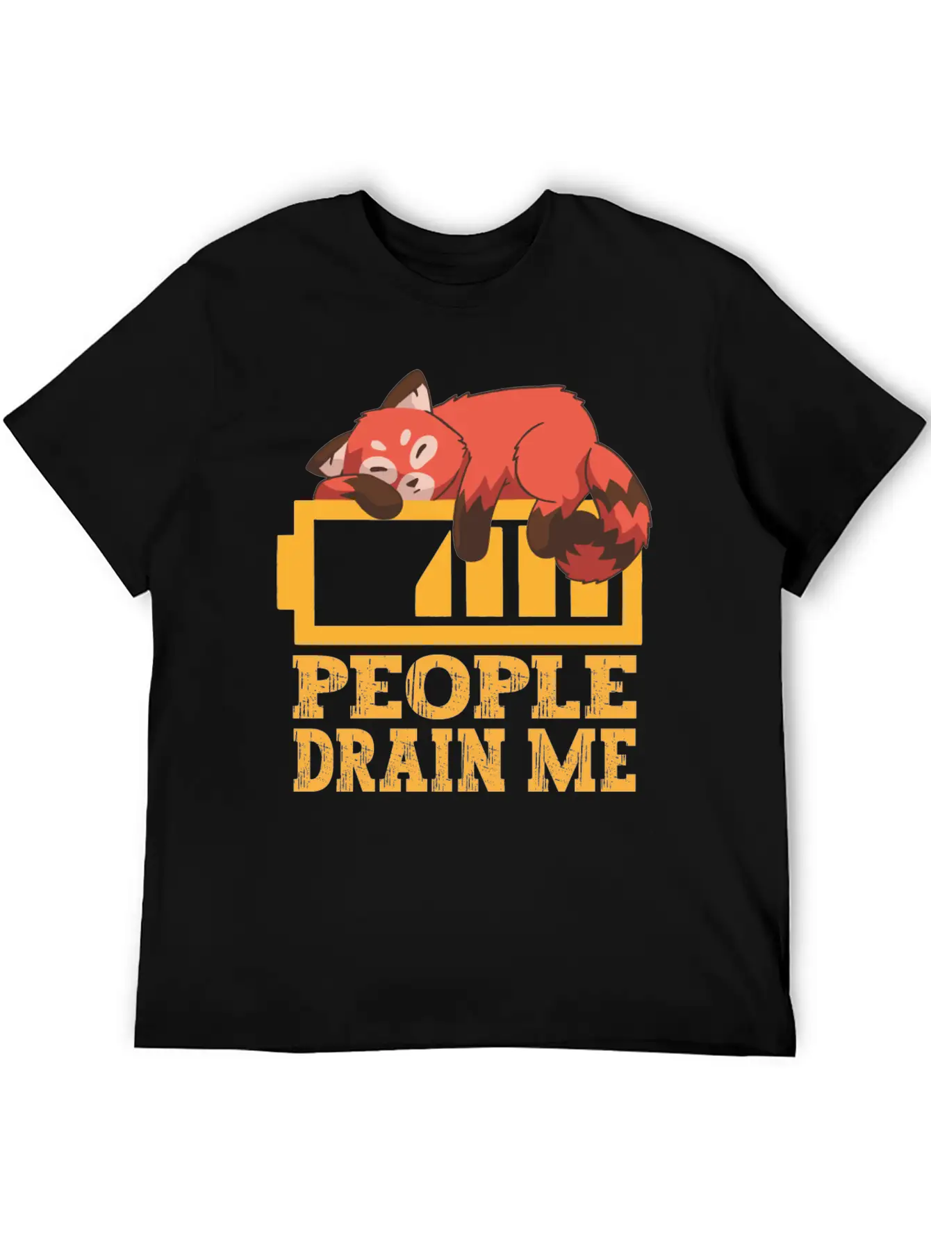 People Drain Me Funny Basic Graphic T-Shirt – Daily Comfort In Soft Cotton