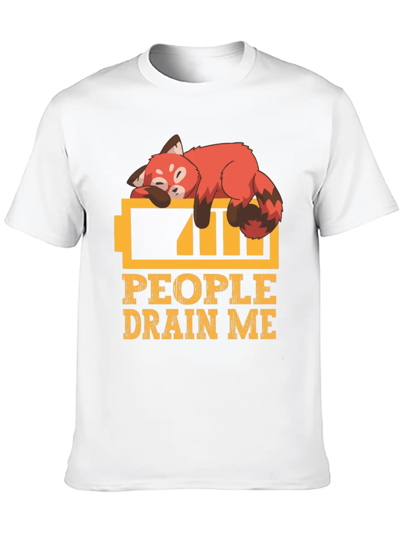 People Drain Me Funny Basic Graphic T-Shirt – Daily Comfort In Soft Cotton