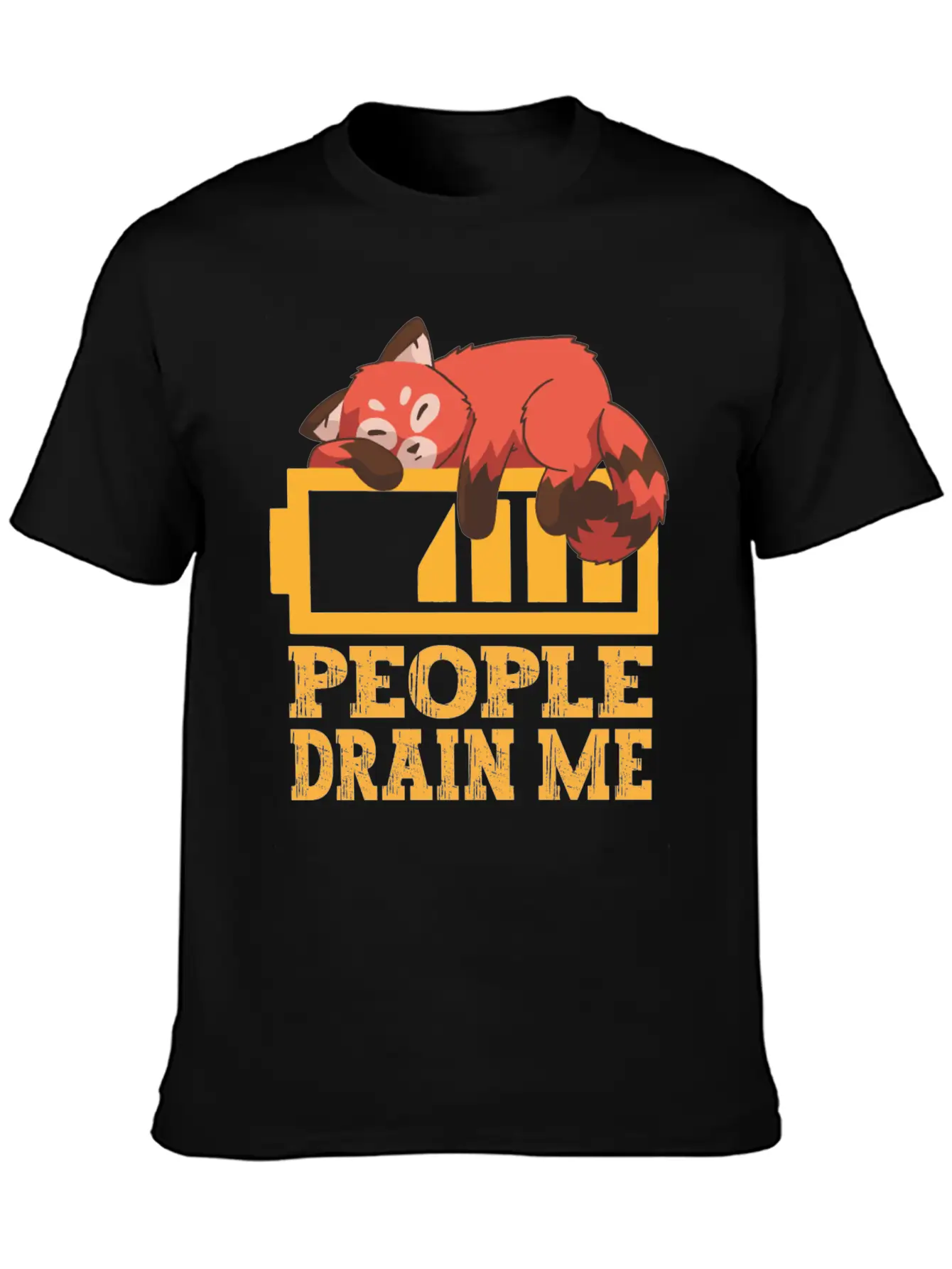 People Drain Me Funny Basic Graphic T-Shirt – Daily Comfort In Soft Cotton