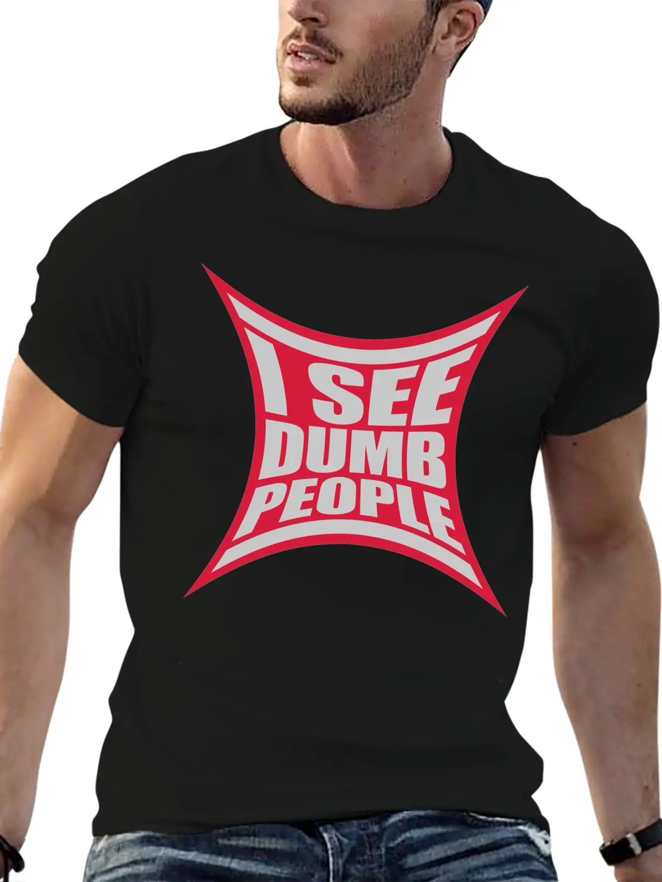 People Stupid Saying Unisex Casual T-Shirt – Clean Design For Daily Comfort