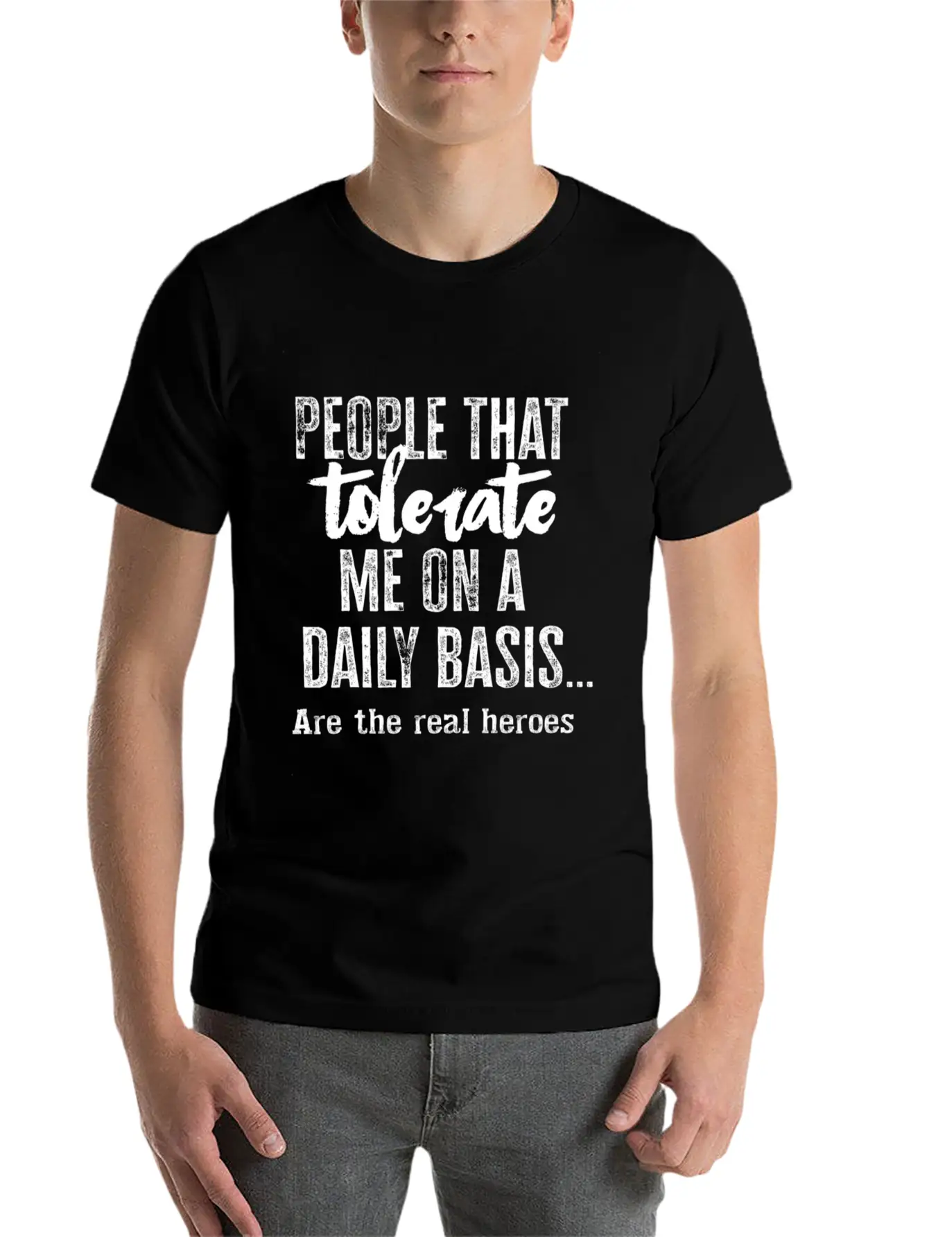 People Who Tolerate Me Unisex Casual T-Shirt – Clean Design For Daily Comfort