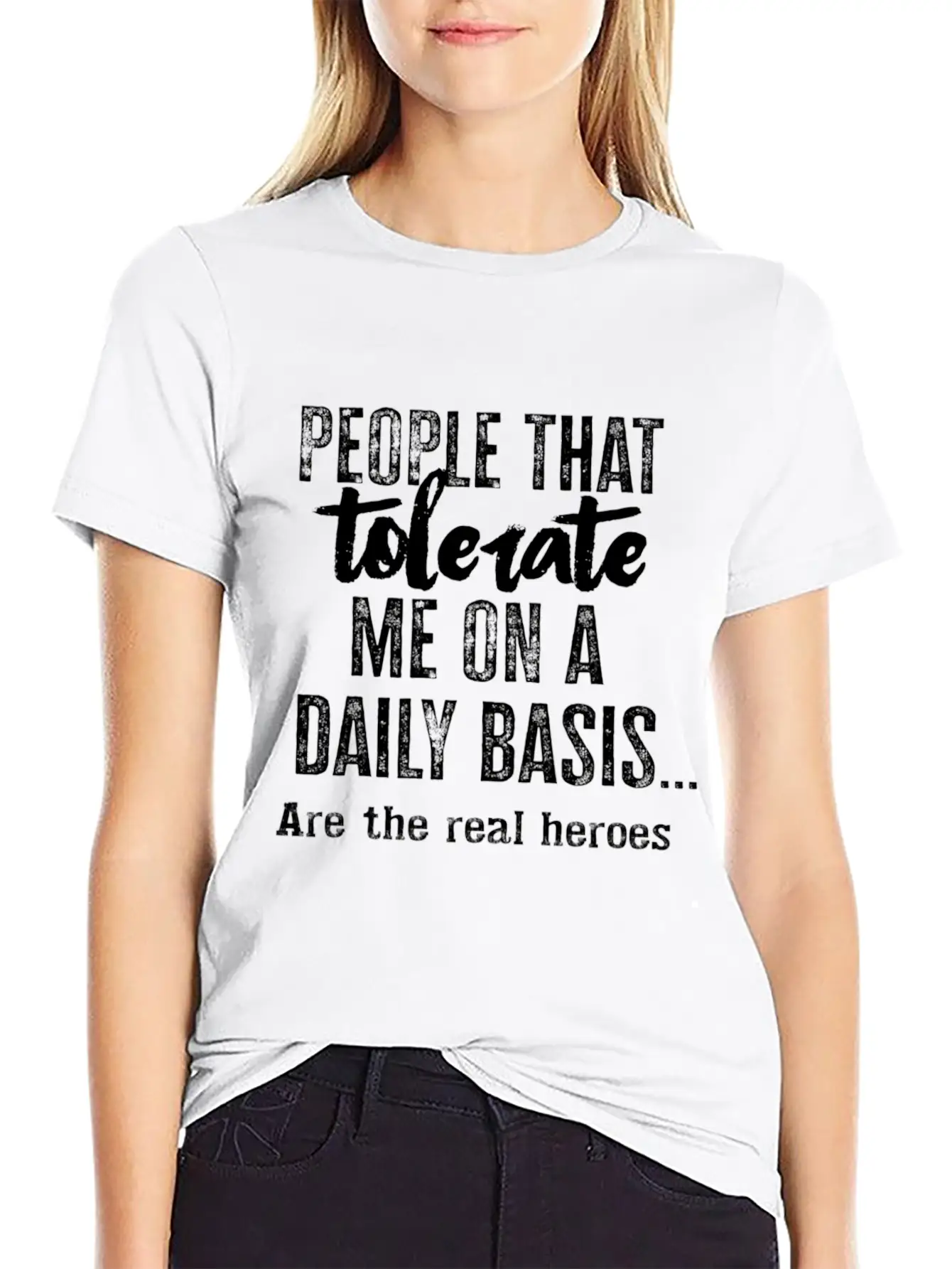 People Who Tolerate Me Unisex Casual T-Shirt – Clean Design For Daily Comfort
